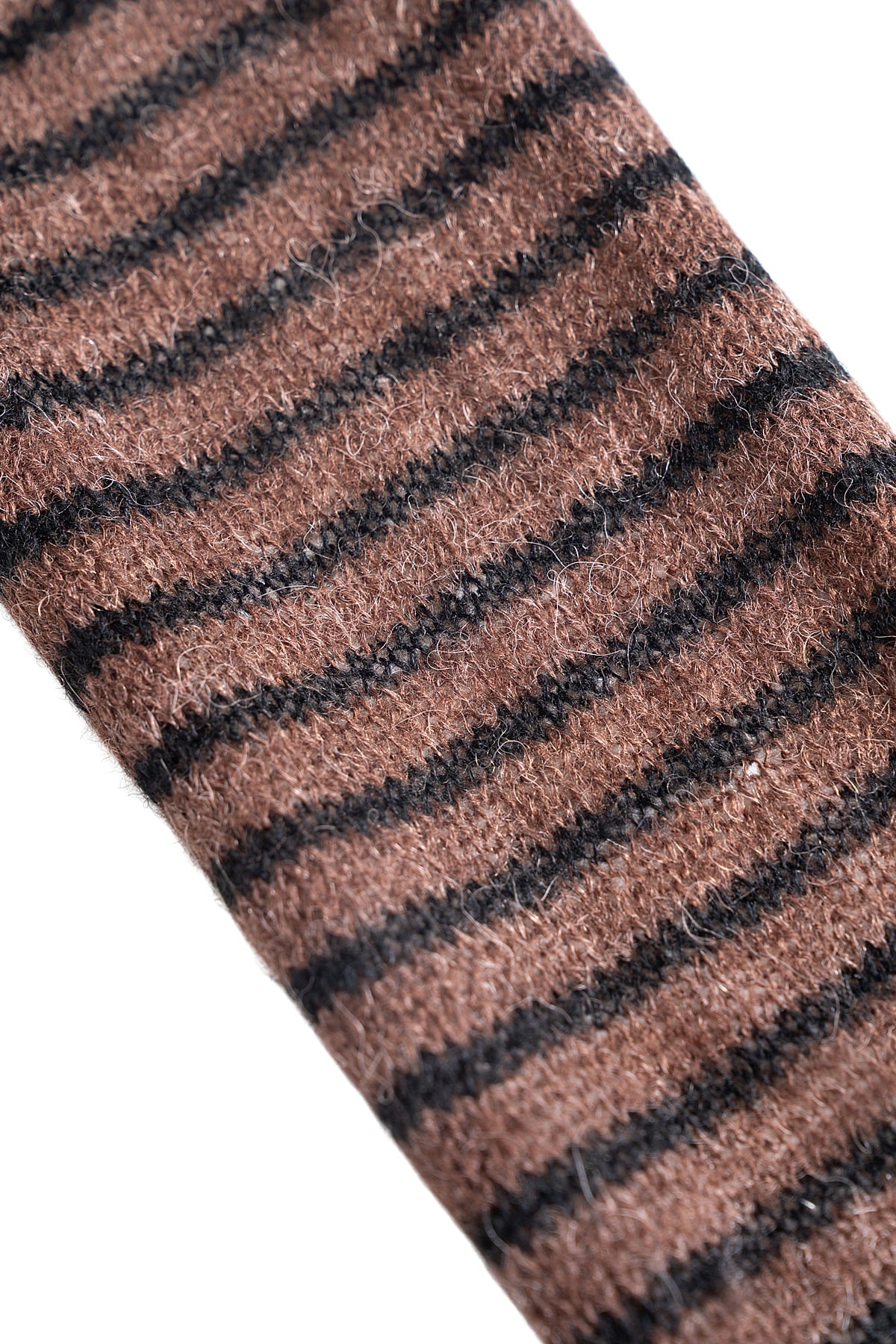Matin Kim - Multi Stripe Alpaca Blended Muffler (Brown) product image 4 | TRAB K-Fashion Australia