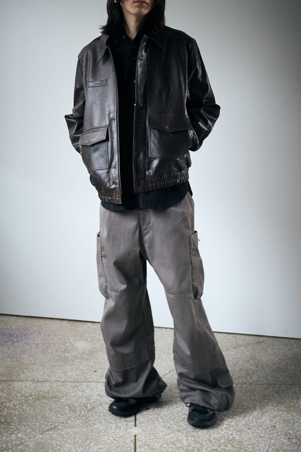 Hatchingroom - Zip Cargo Work Pants Mud (Brown) product image 11 | TRAB K-Fashion Australia