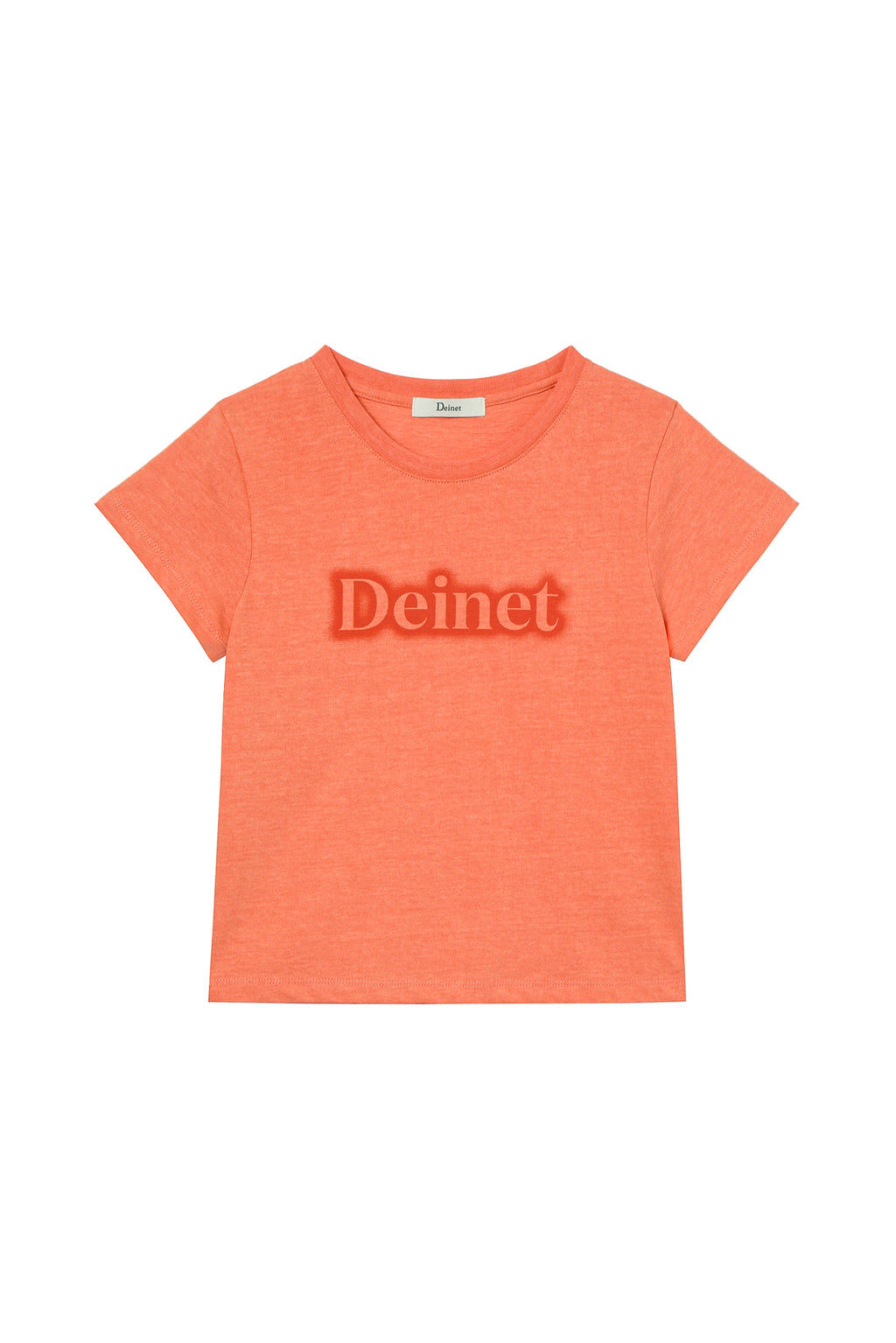 Deinet - Spray Logo Pigment T-Shirt (Orange) product image 1 | TRAB K-Fashion Australia