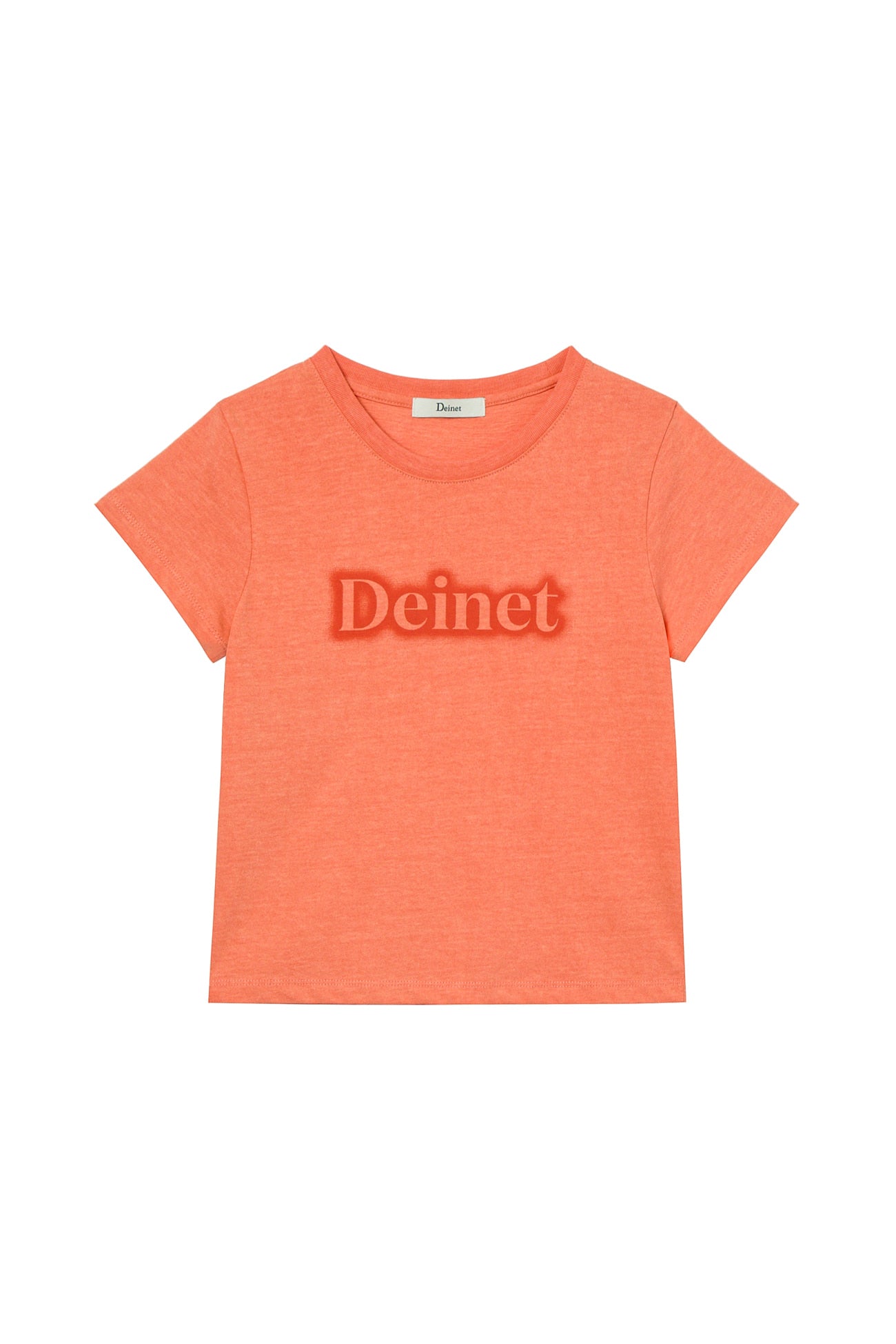 Deinet - Spray Logo Pigment T-Shirt (Orange) product image 1 | TRAB K-Fashion Australia