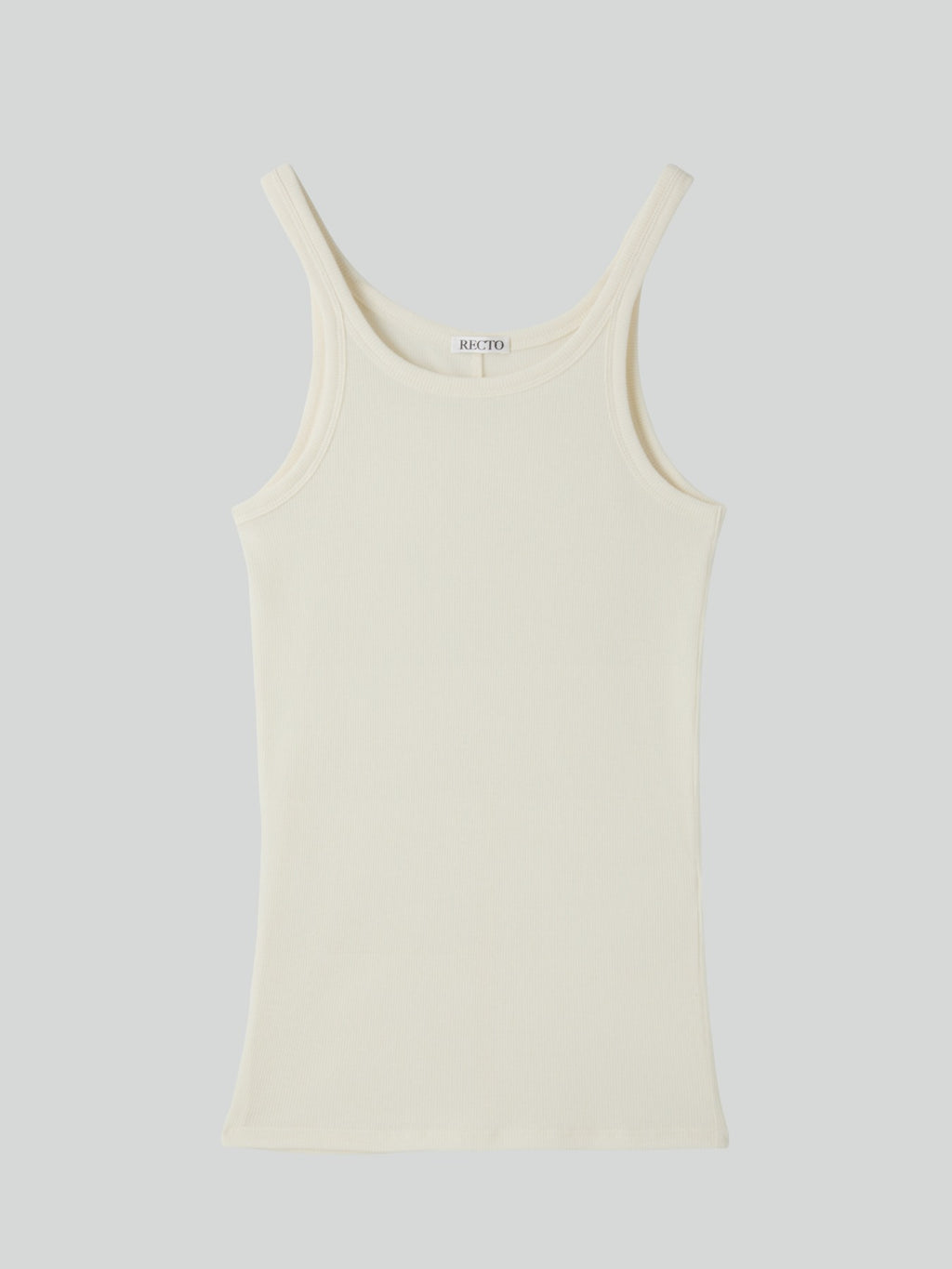 Recto - Deep Scoop Tank Top (Cream) product image 1 | TRAB K-Fashion Australia