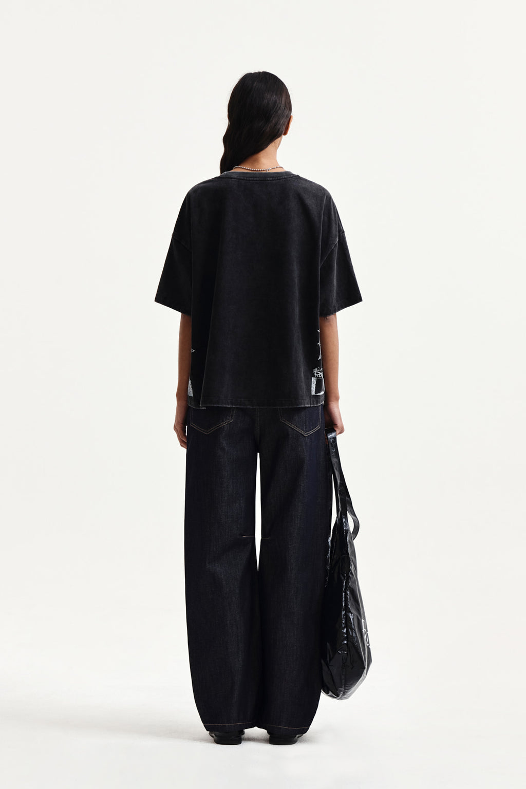 Matin Kim - Vintage Graffiti Artwork Top (Black) product image 7 | TRAB K-Fashion Australia