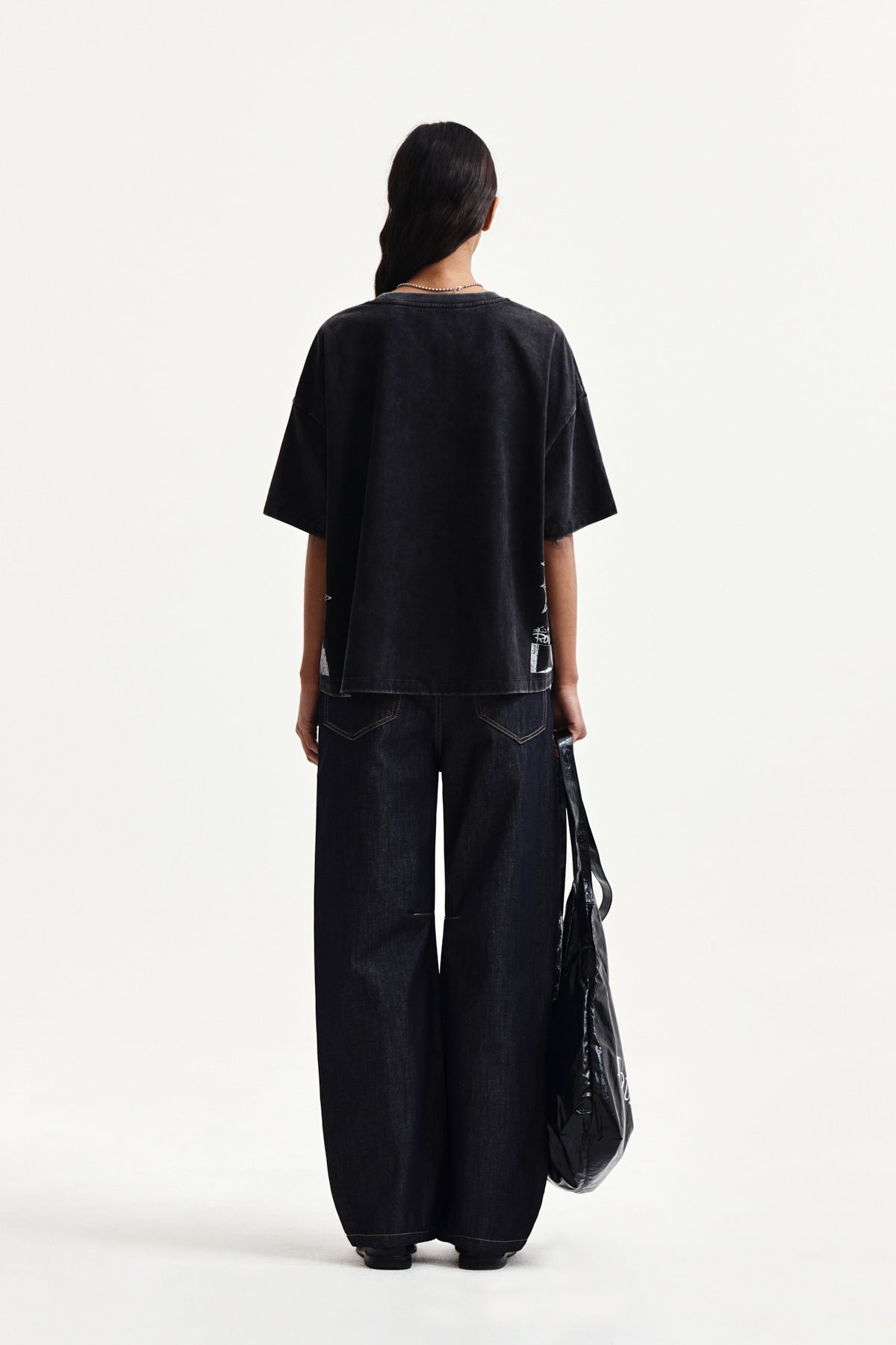 Matin Kim - Vintage Graffiti Artwork Top (Black) product image 7 | TRAB K-Fashion Australia