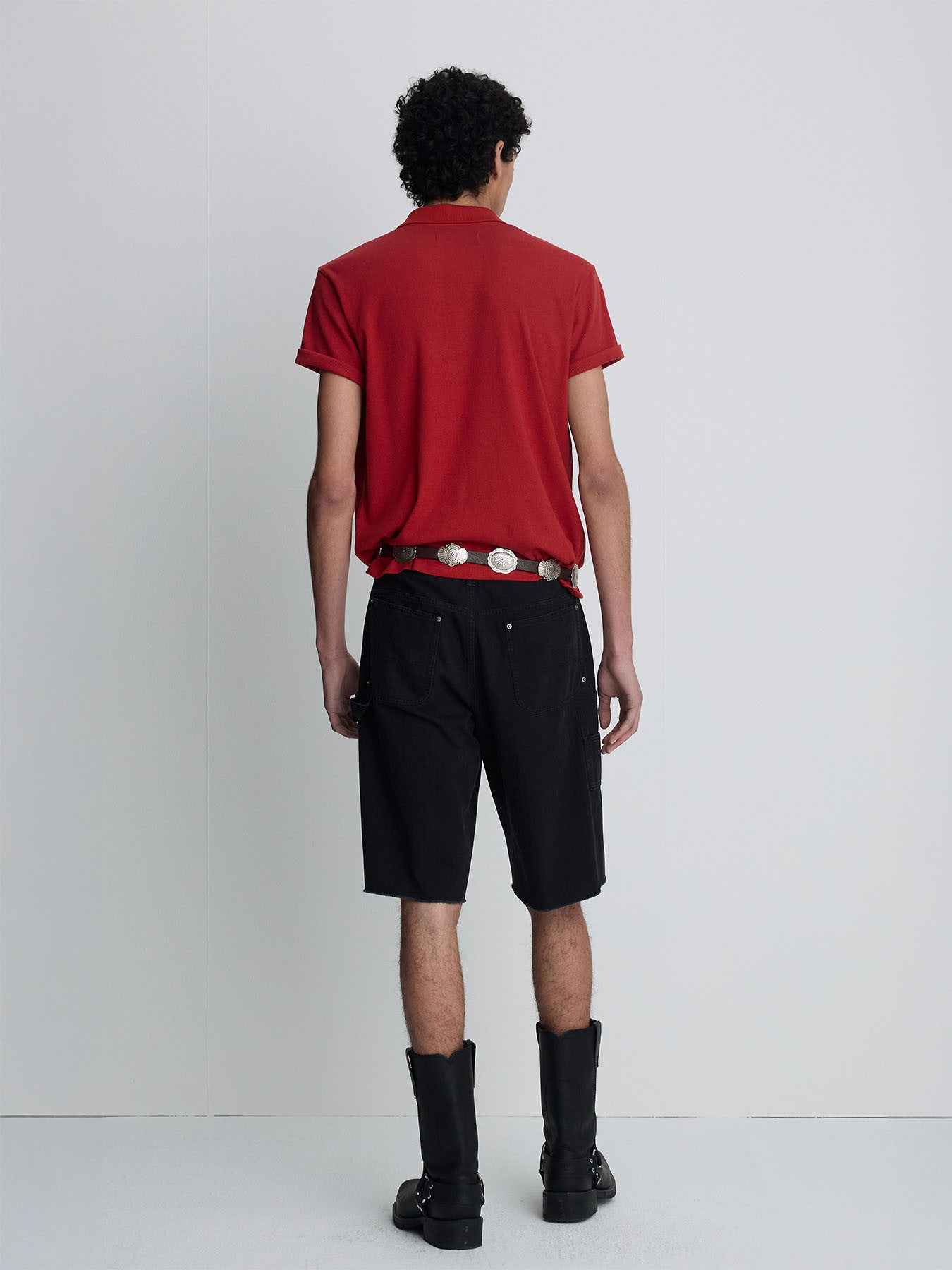 Tonywack - Soft Ribbed Polo Shirt (Dark Red) product image 4 | TRAB K-Fashion Australia