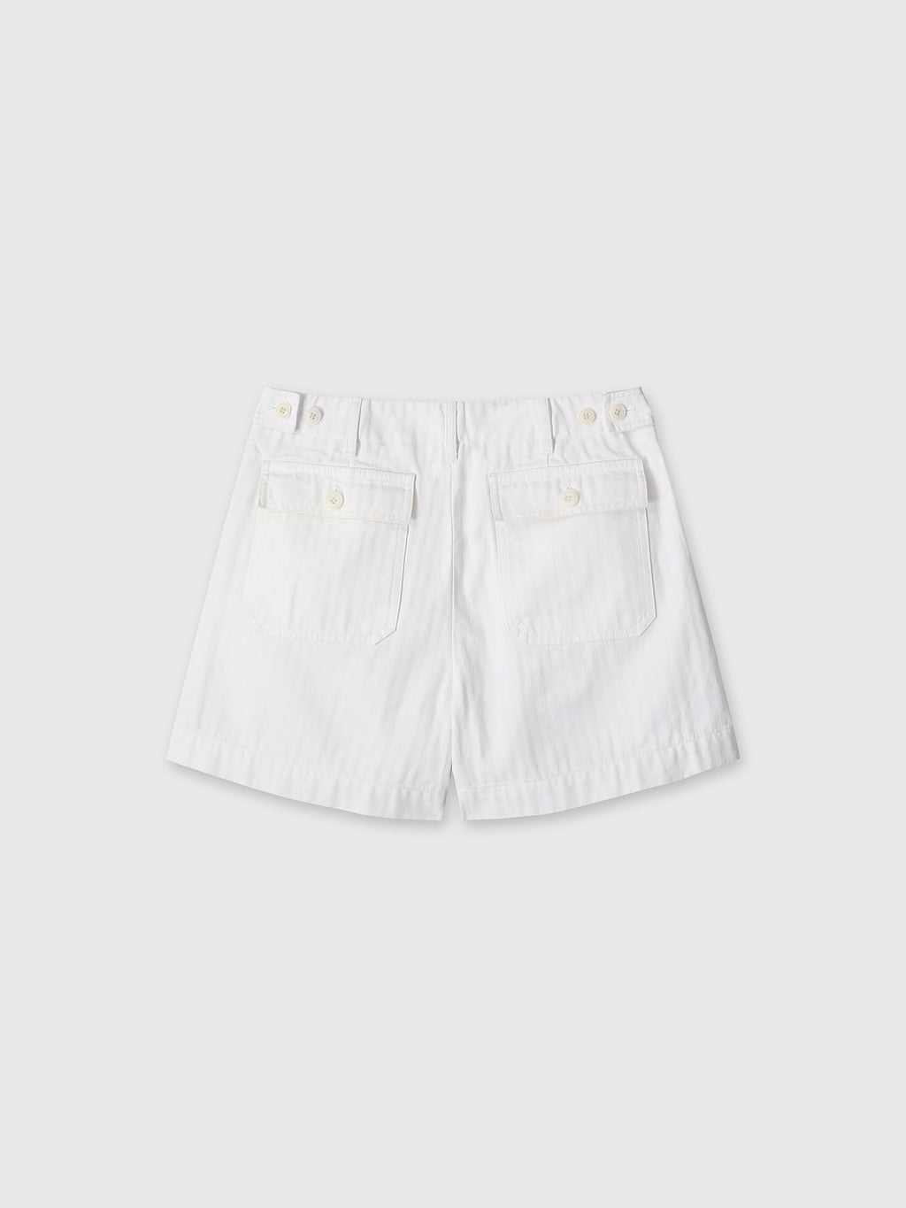 Tonywack - Garment Washed Hbt Fatigue  Shorts (White) product image 9 | TRAB K-Fashion Australia