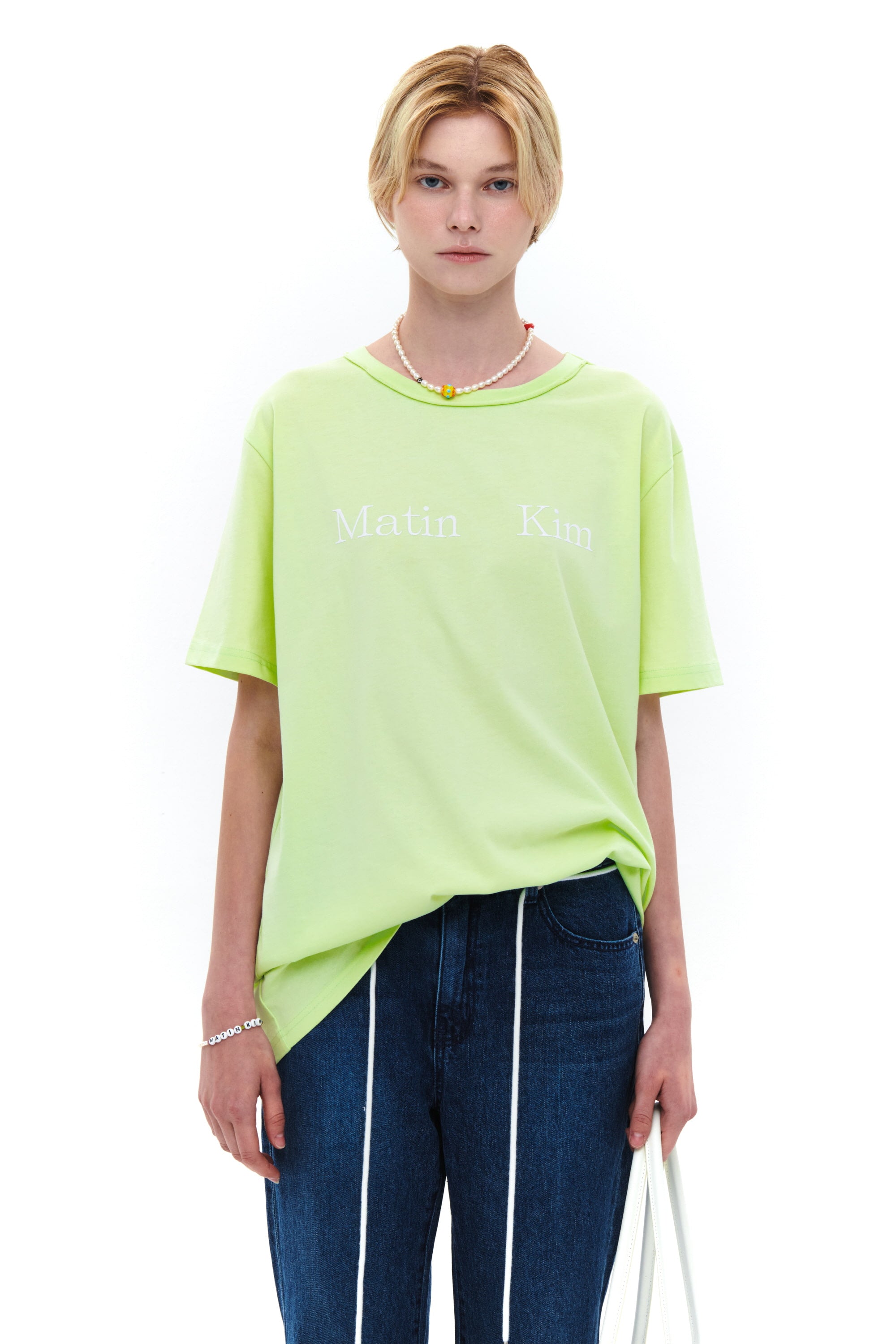 Matin Kim - Matin Kim Logo T-shirt (Green) product image 5 | TRAB K-Fashion Australia