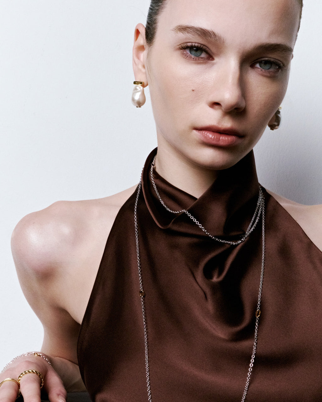 Numbering - Baroque Pearl Statement Earrings #6130 product image 5 | TRAB K-Fashion Australia