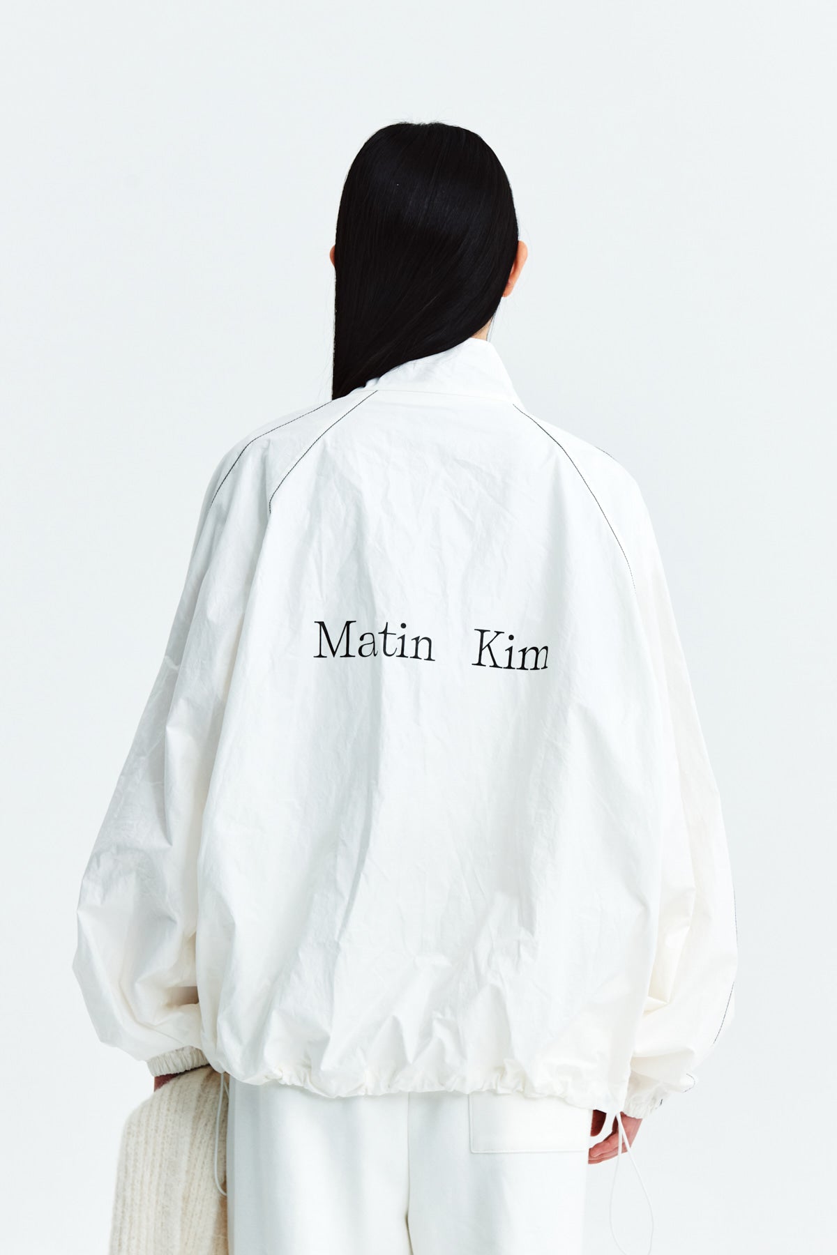 Matin Kim - Matin Kim Logo Coating Jumper (Ivory) product image 11 | TRAB K-Fashion Australia