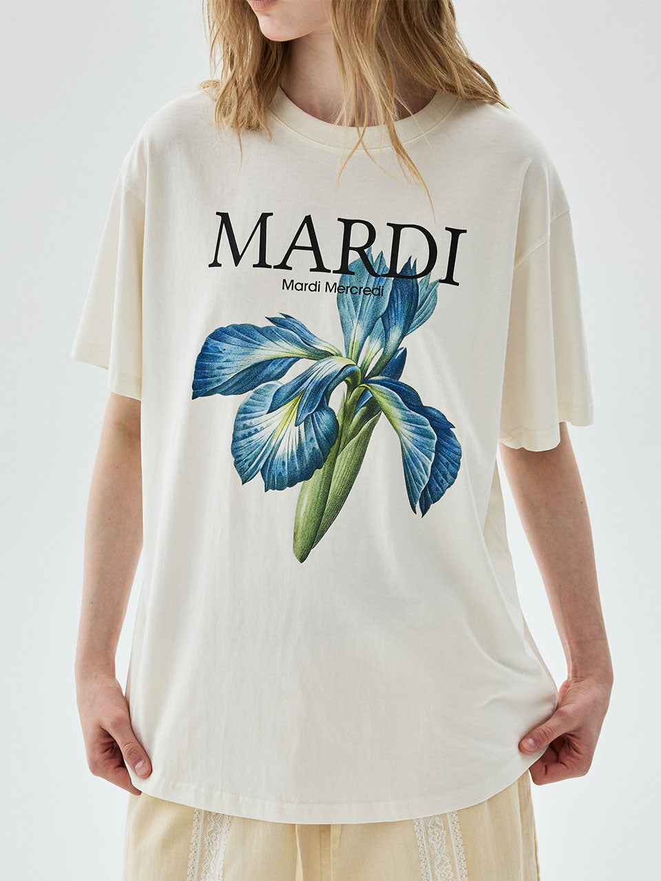 Mardi Mercredi - Tshirt Lilies 07 (Cream) product image 1 | TRAB K-Fashion Australia