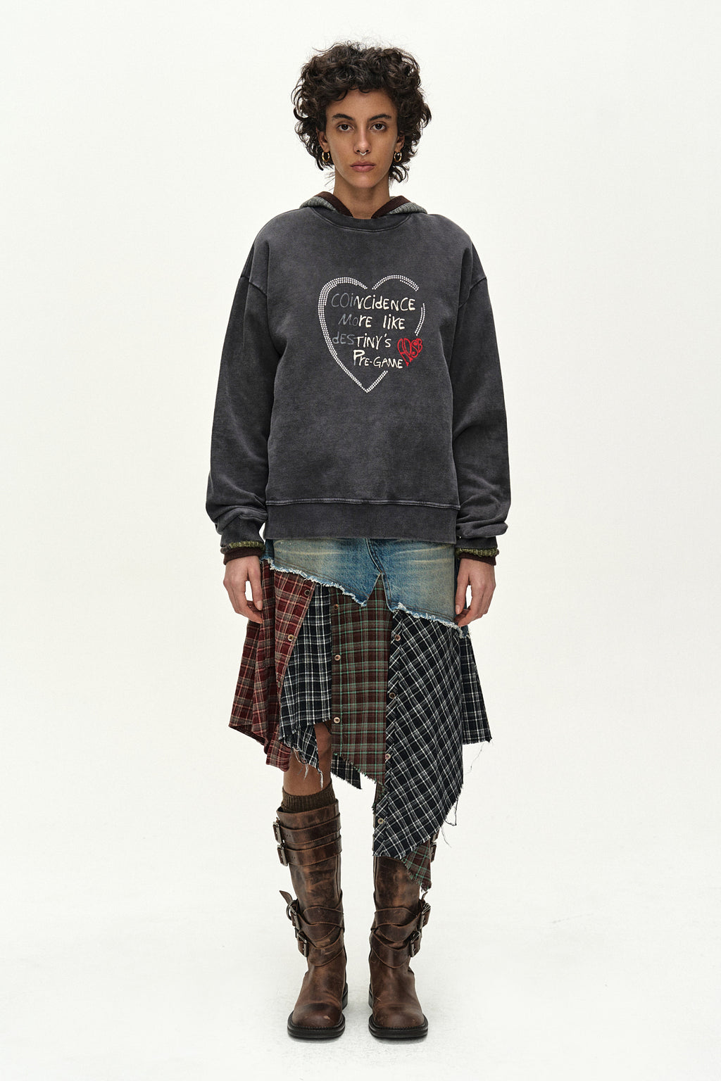 Andersson Bell - Denim Combination Shirt Patchwork Skirt (multi) (Multi) product image 2 | TRAB K-Fashion Australia