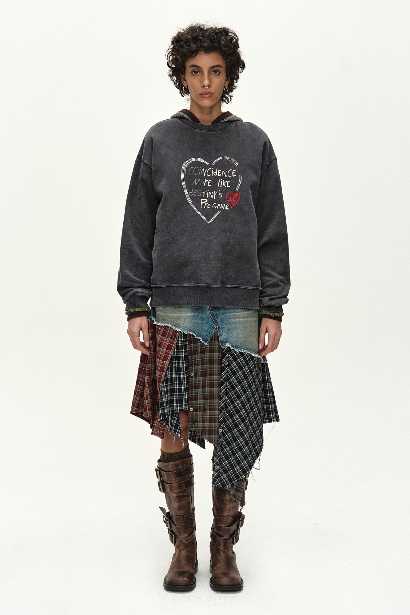 Andersson Bell - Denim Combination Shirt Patchwork Skirt (multi) (Multi) product image 2 | TRAB K-Fashion Australia