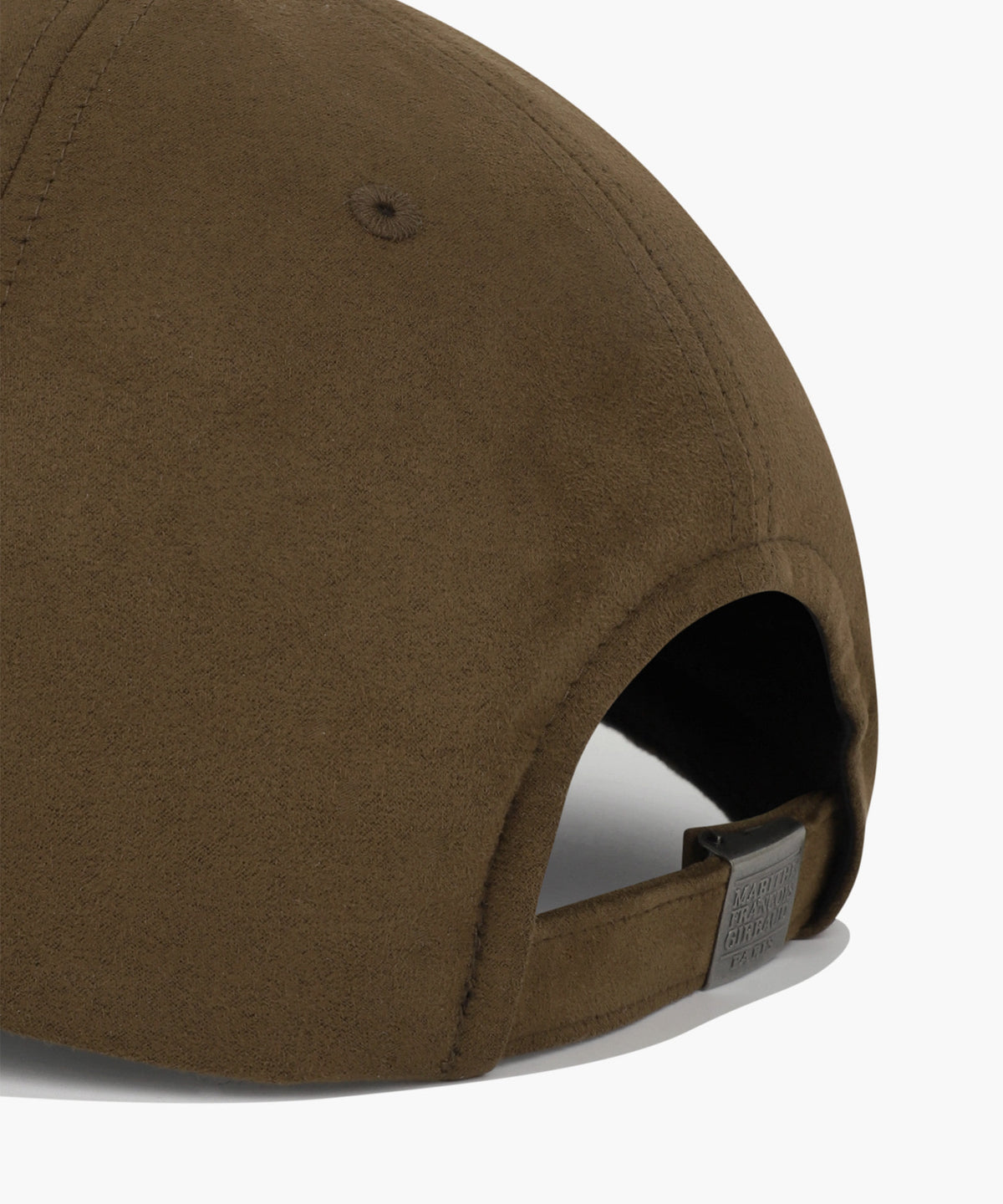 Marithe & Francois Girbaud - Micro Classic Logo Metal Suede Covered Cap (Brown) product image 4 | TRAB K-Fashion Australia