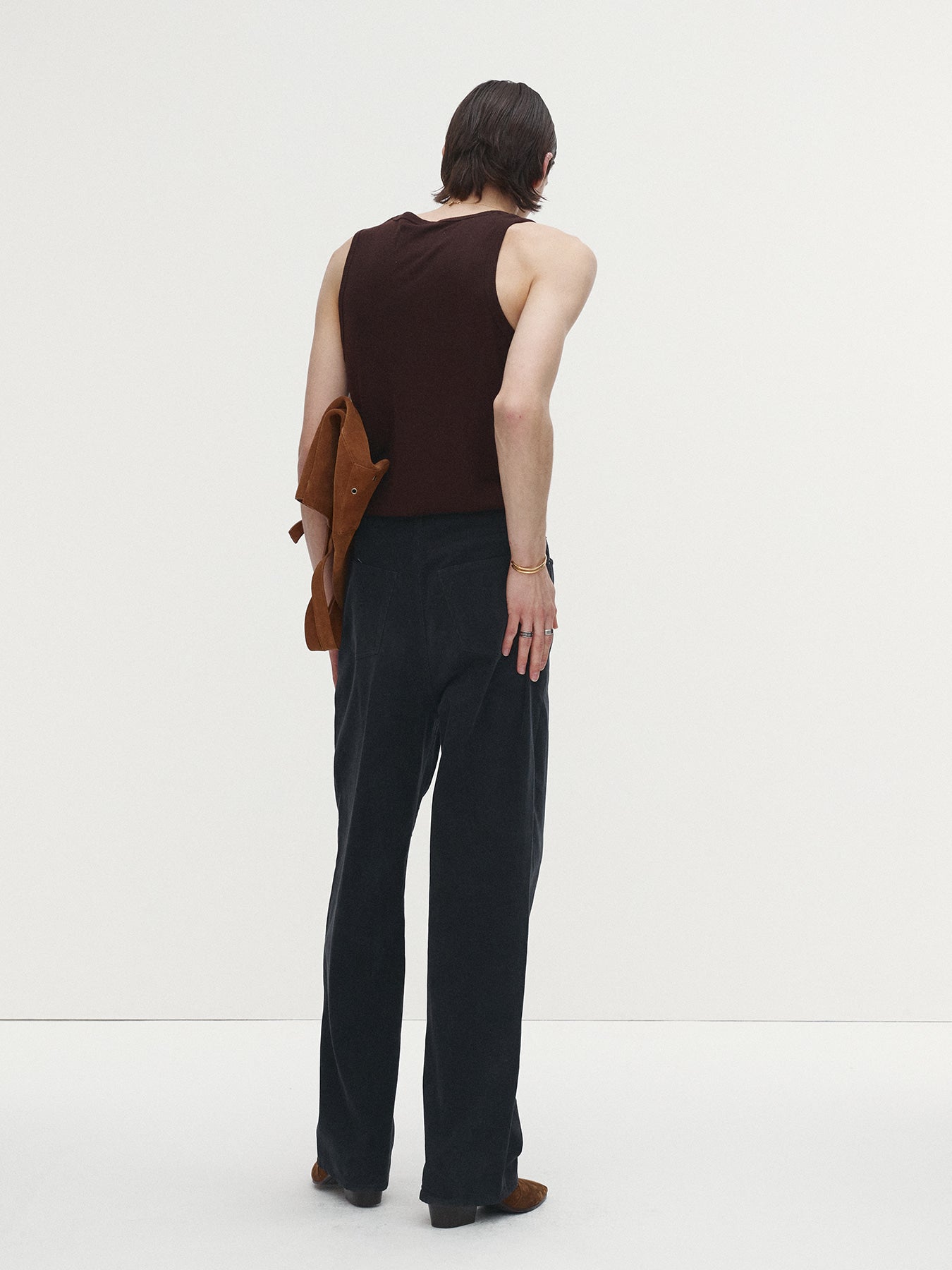 Tonywack - Corduroy Loose Flared Pants (Ink) product image 3 | TRAB K-Fashion Australia