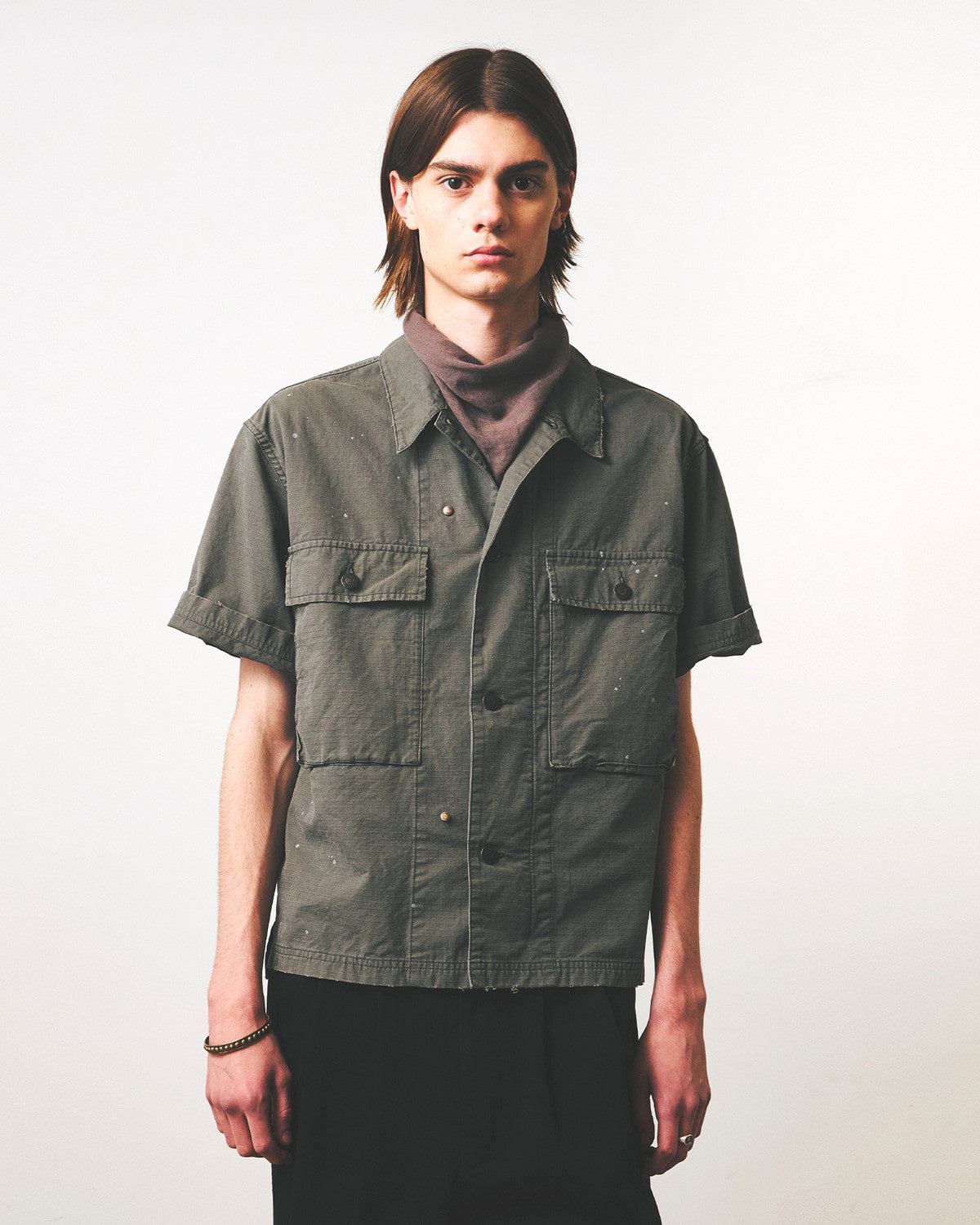 Eastlogue - M43 Mil Half Shirts (Olive Ripstop) product image 3 | TRAB K-Fashion Australia