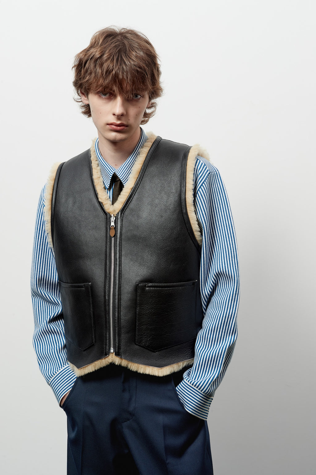 Stu - Stripe Knit Shirt (Blue) product image 11 | TRAB K-Fashion Australia