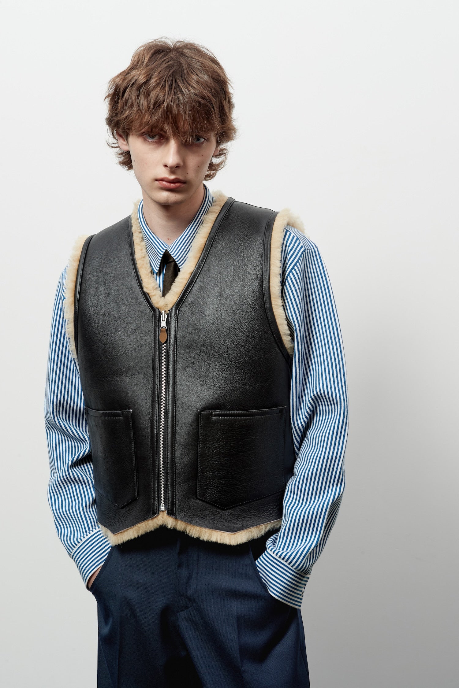 Stu - Stripe Knit Shirt (Blue) product image 11 | TRAB K-Fashion Australia