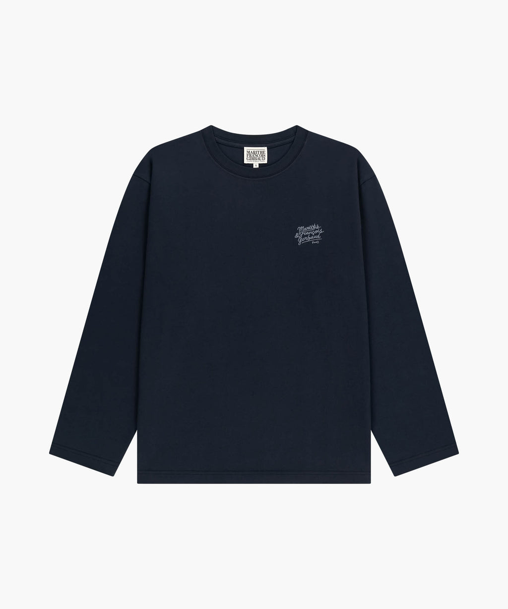 Marithe & Francois Girbaud - Back Drawing Logo Long Sleeve Tee (Navy) product image 6 | TRAB K-Fashion Australia