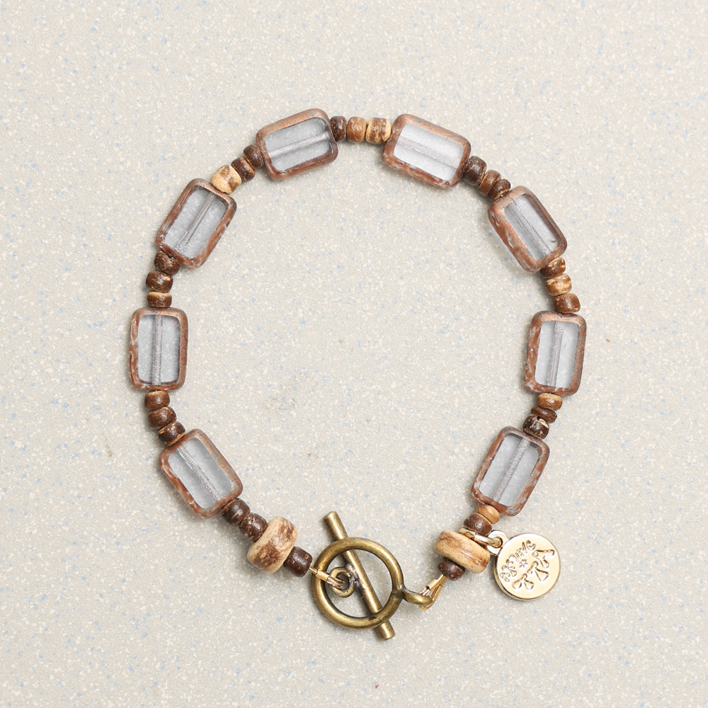 Towtow Archive - Racktangle Czech Bracelet (Blue) product image 1 | TRAB K-Fashion Australia