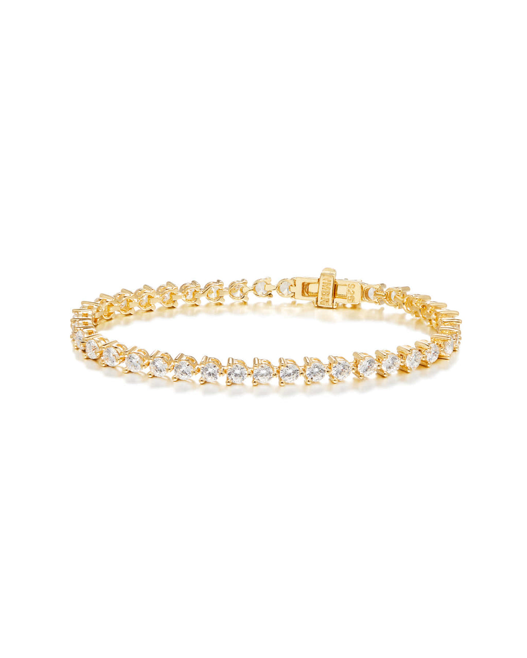 Numbering - N-dia Tennis Bracelet / 3 Prong (3mm) #3910 product image 8 | TRAB K-Fashion Australia