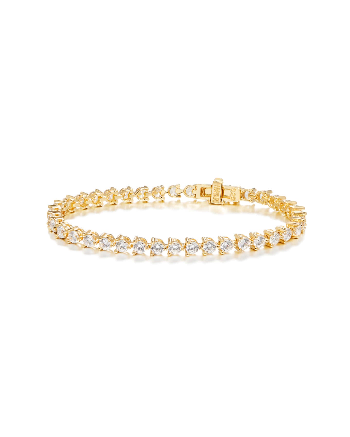 Numbering - N-dia Tennis Bracelet / 3 Prong (3mm) #3910 product image 8 | TRAB K-Fashion Australia