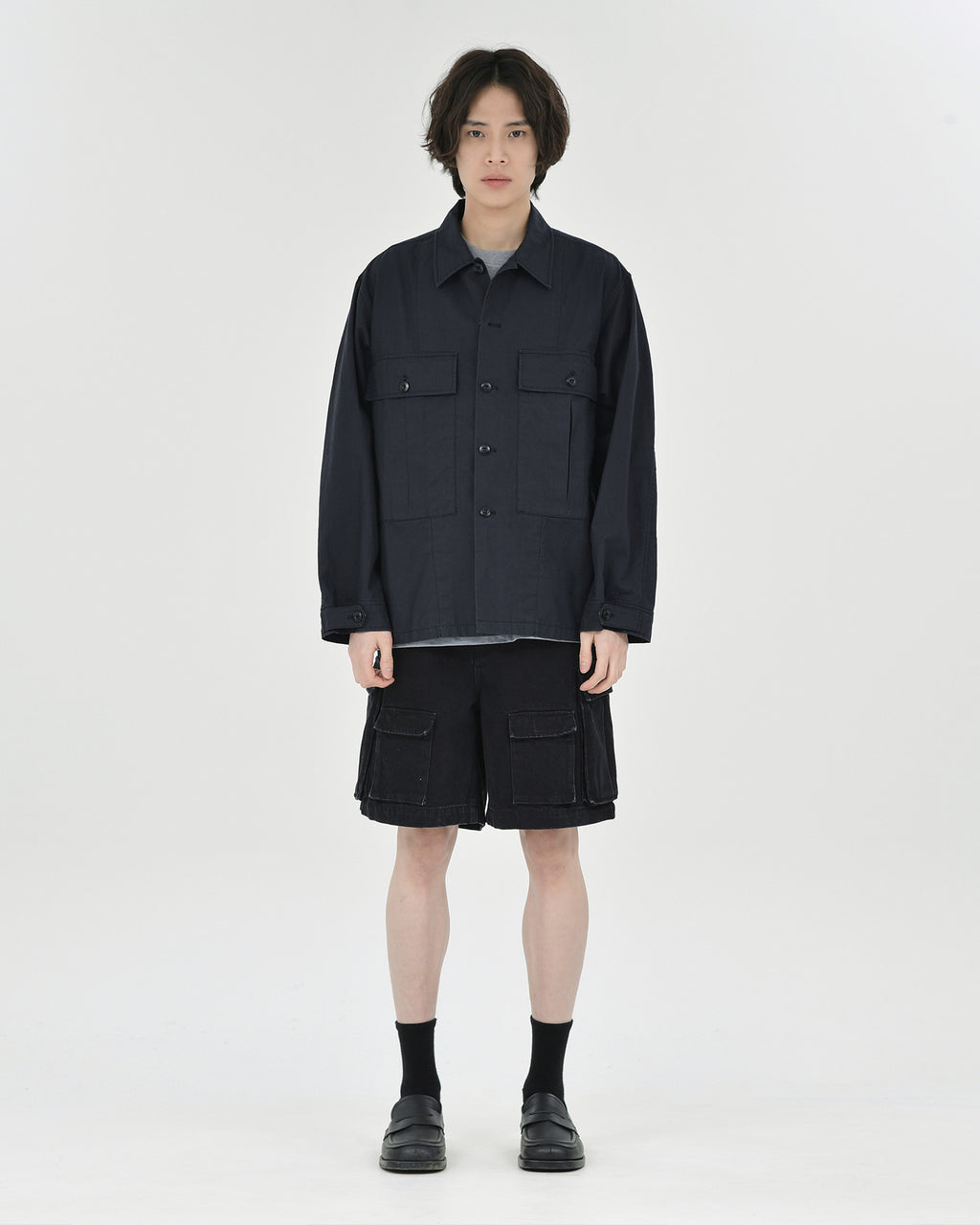 Brownyard - Military Shirt Jacket (Black) product image 1 | TRAB K-Fashion Australia