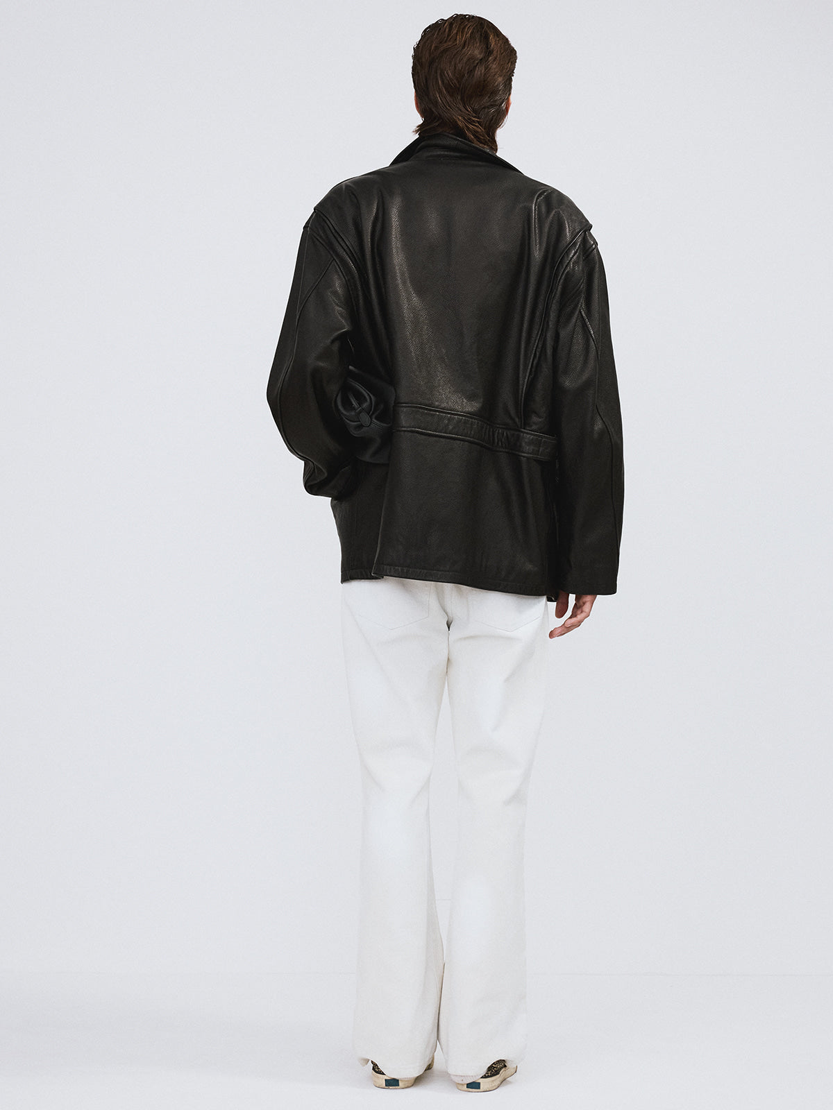 Recto - Vintage Leather Chore Jacket (Black) product image 4 | TRAB K-Fashion Australia