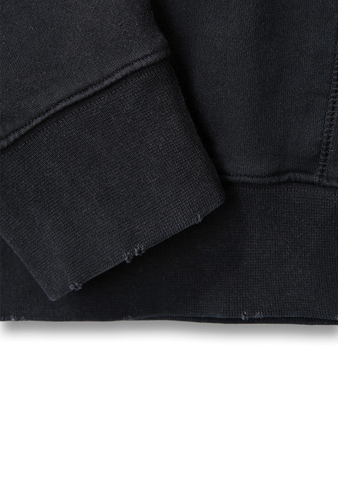Art if acts - Garment Dyed Sweat Hooded Zip-Up (Black) product image 14 | TRAB K-Fashion Australia