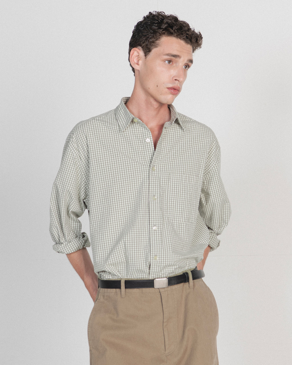 Brownyard - Steady Shirt (Olive Grey) product image 2 | TRAB K-Fashion Australia