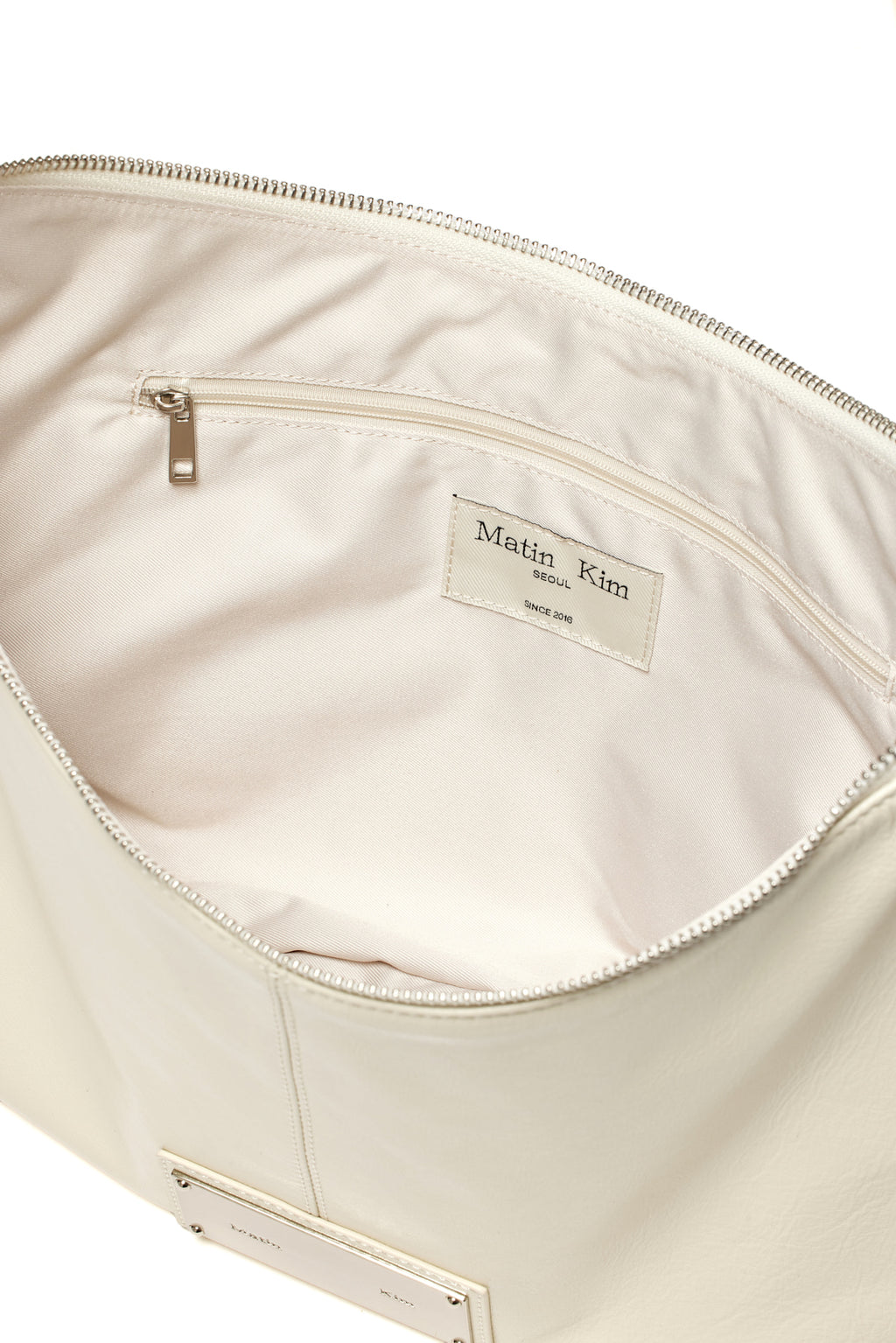 Matin Kim - Stud Leather Hobo Bag (Ivory) product image 4 | TRAB K-Fashion Australia