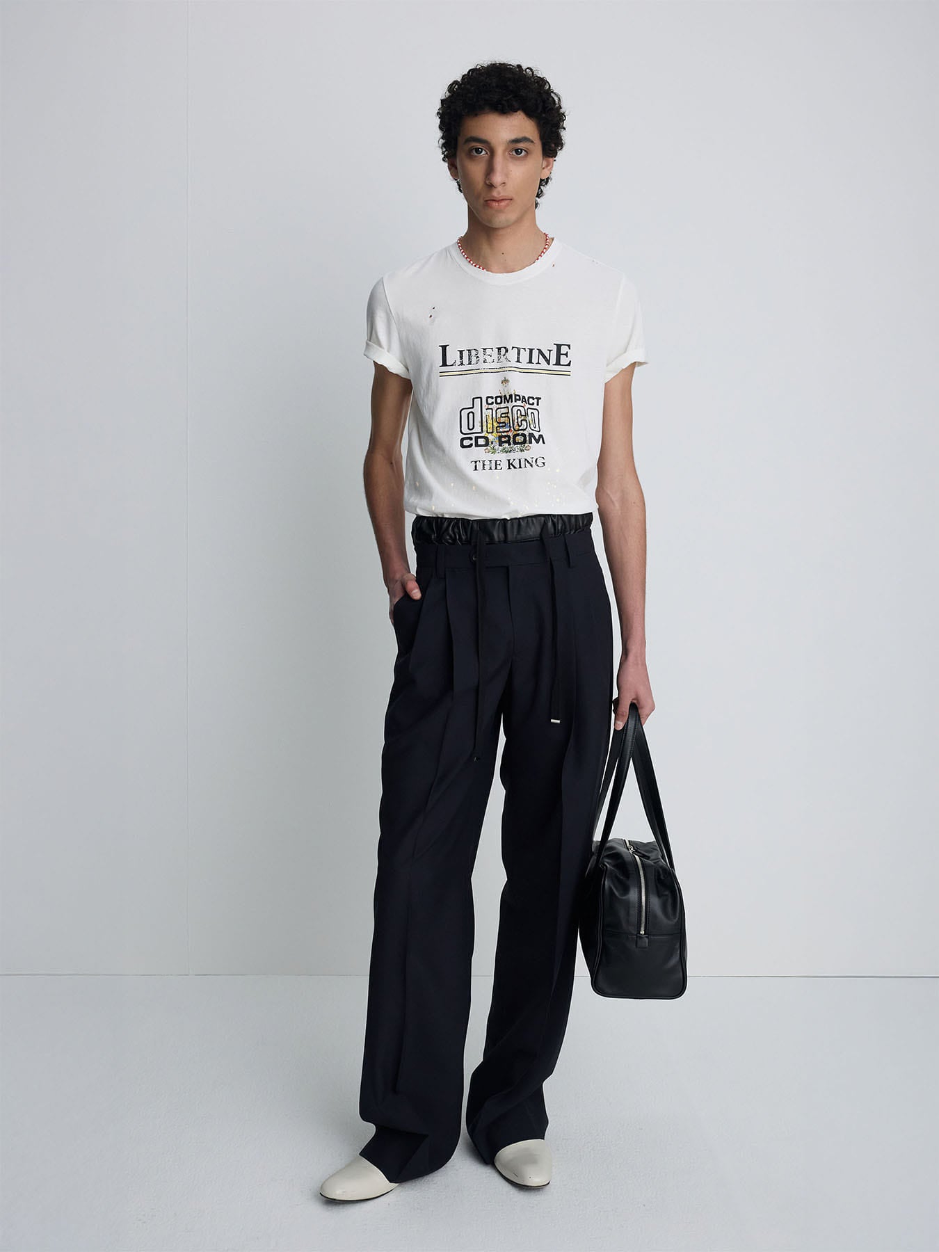 Tonywack - Distressed Libertine T-Shirt (White) product image 2 | TRAB K-Fashion Australia