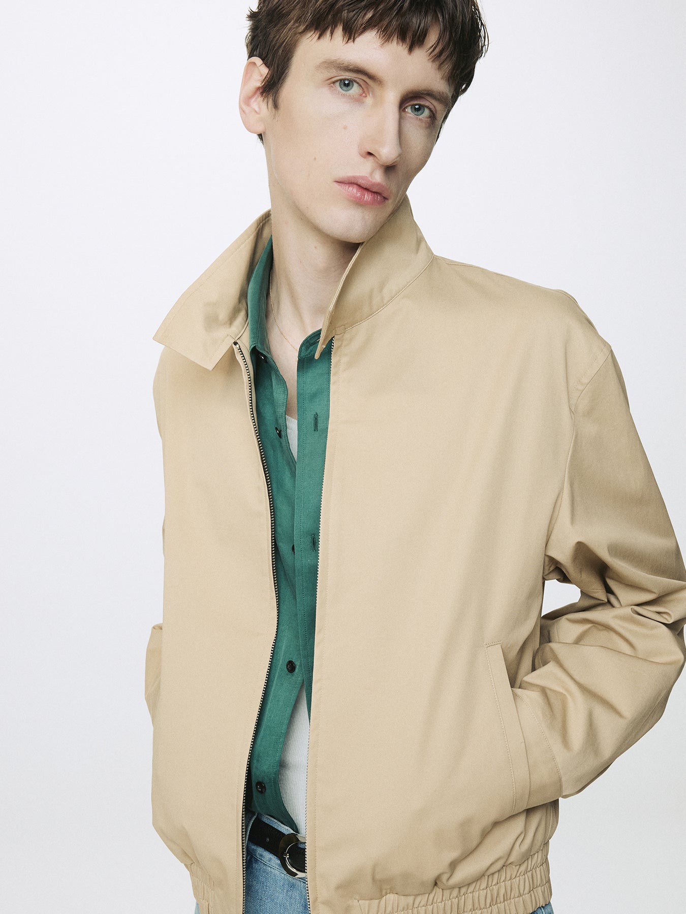 Tonywack - High Density Cotton Harrington Jacket (Beige) product image 8 | TRAB K-Fashion Australia
