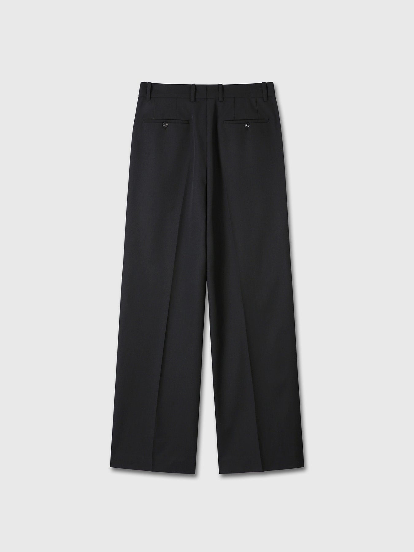 Tonywack - Wool Double-Pleated Wide Trousers (Black) product image 8 | TRAB K-Fashion Australia