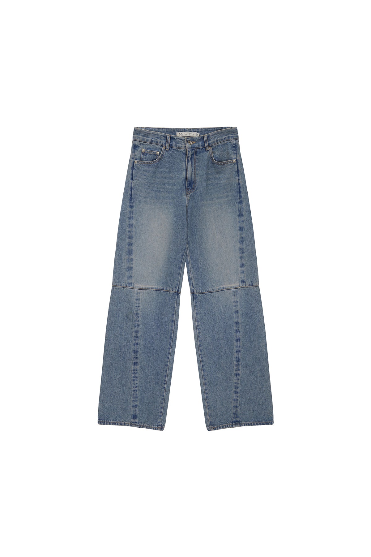 Matin Kim - Side Washed Denim Pants (Blue) product image 1 | TRAB K-Fashion Australia