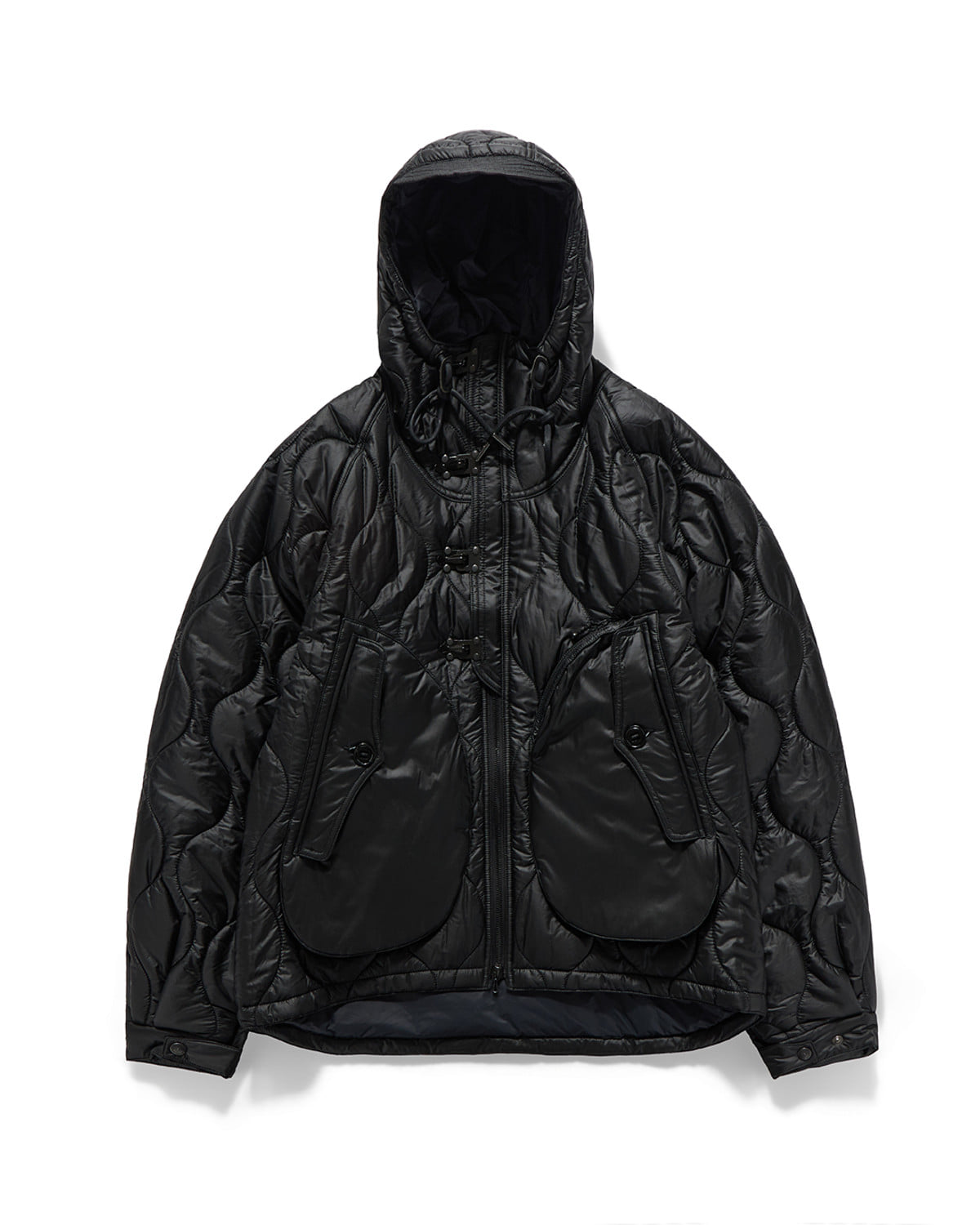 Eastlogue - Deck Hoodie Parka (Quilted Black) product image 6 | TRAB K-Fashion Australia