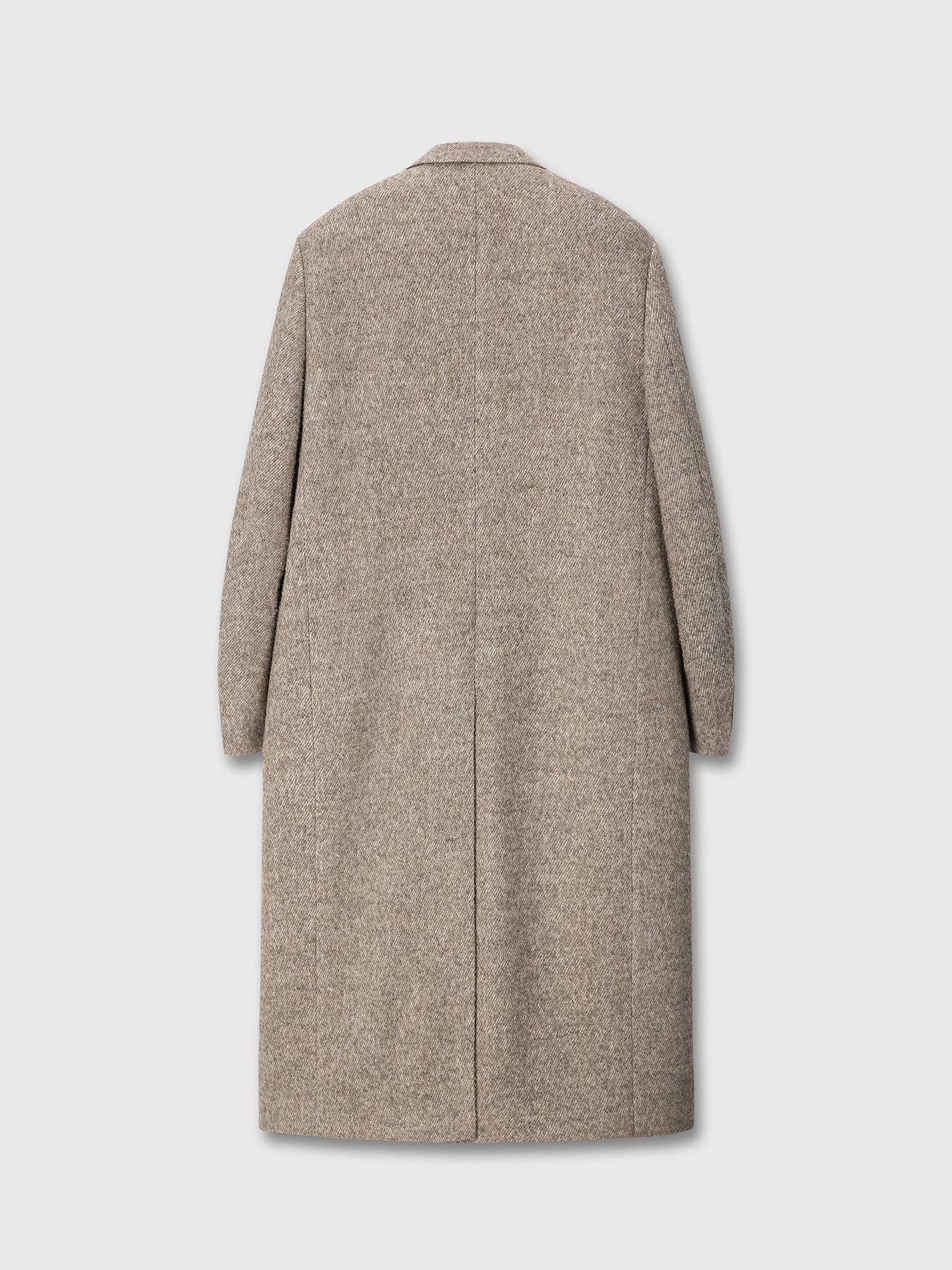 Tonywack - Textured Wool And Alpaca Double-Breasted Coat (Beige) product image 14 | TRAB K-Fashion Australia