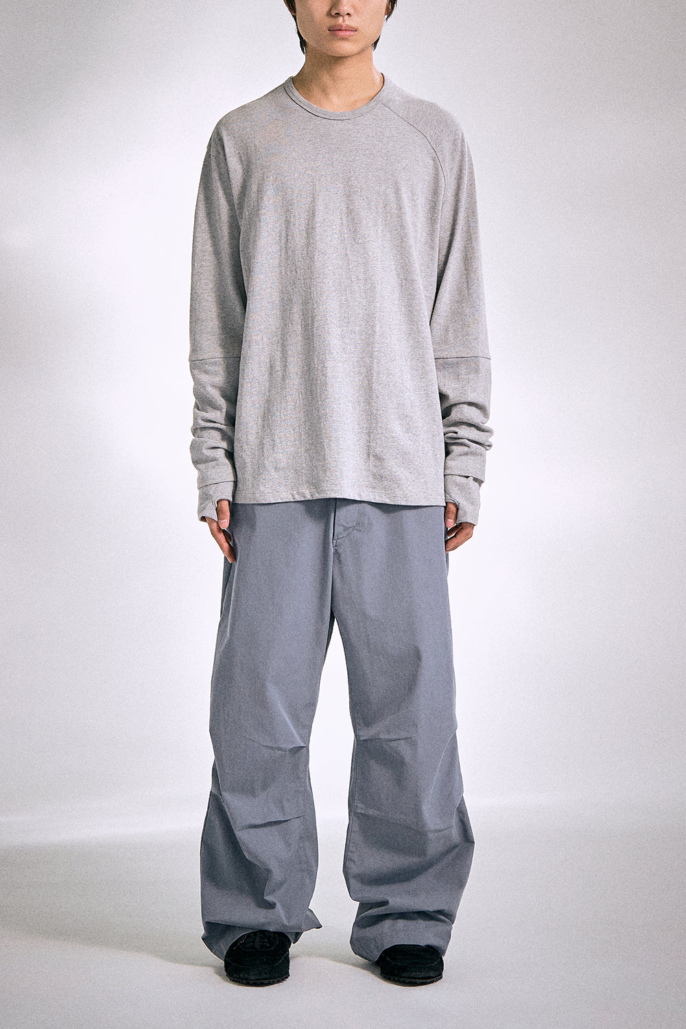 Hatchingroom - Double Sleeve Tee (M.Grey) product image 8 | TRAB K-Fashion Australia