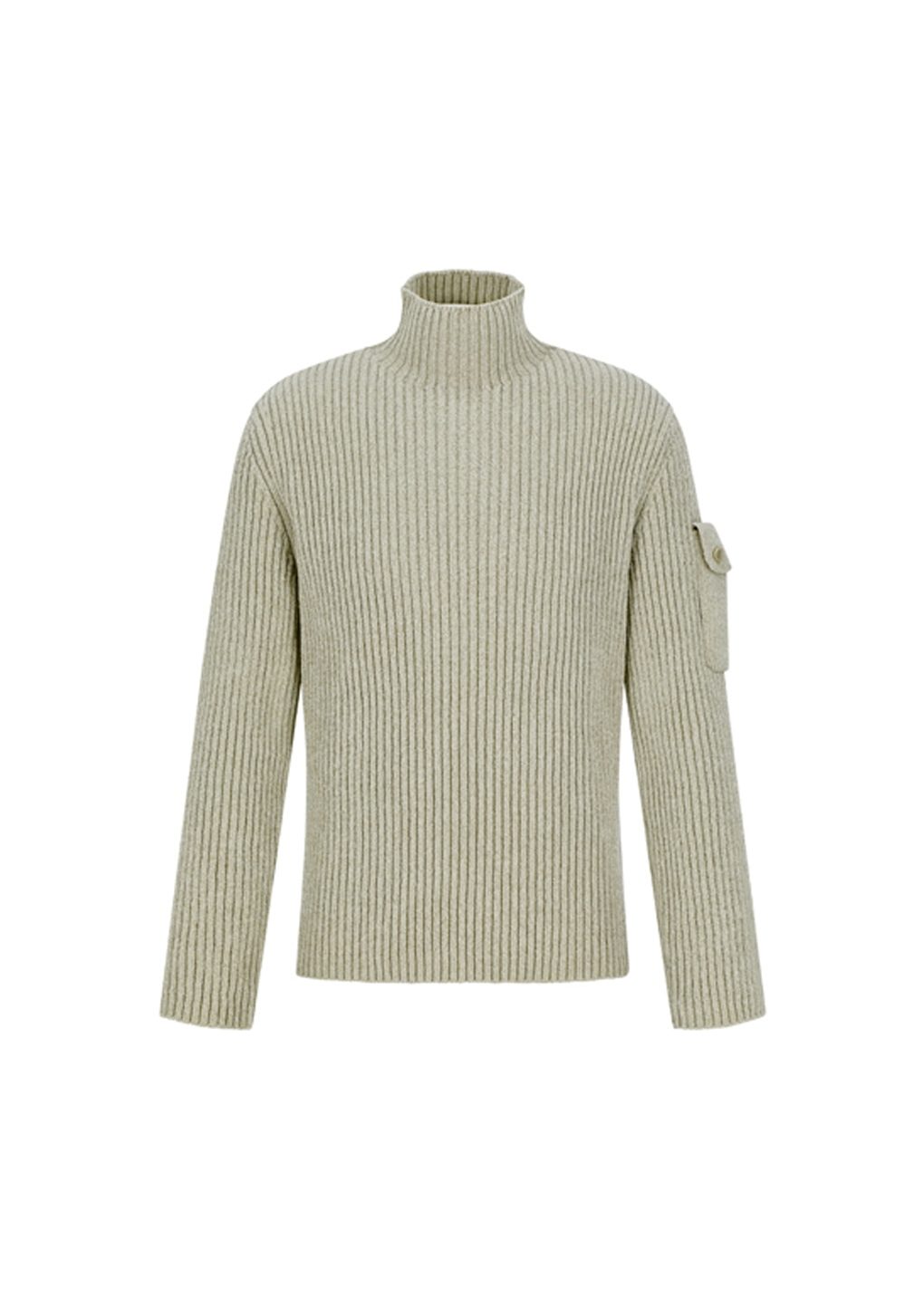 Amomento - Ribbed velvet knit top (Beige) product image 7 | TRAB K-Fashion Australia