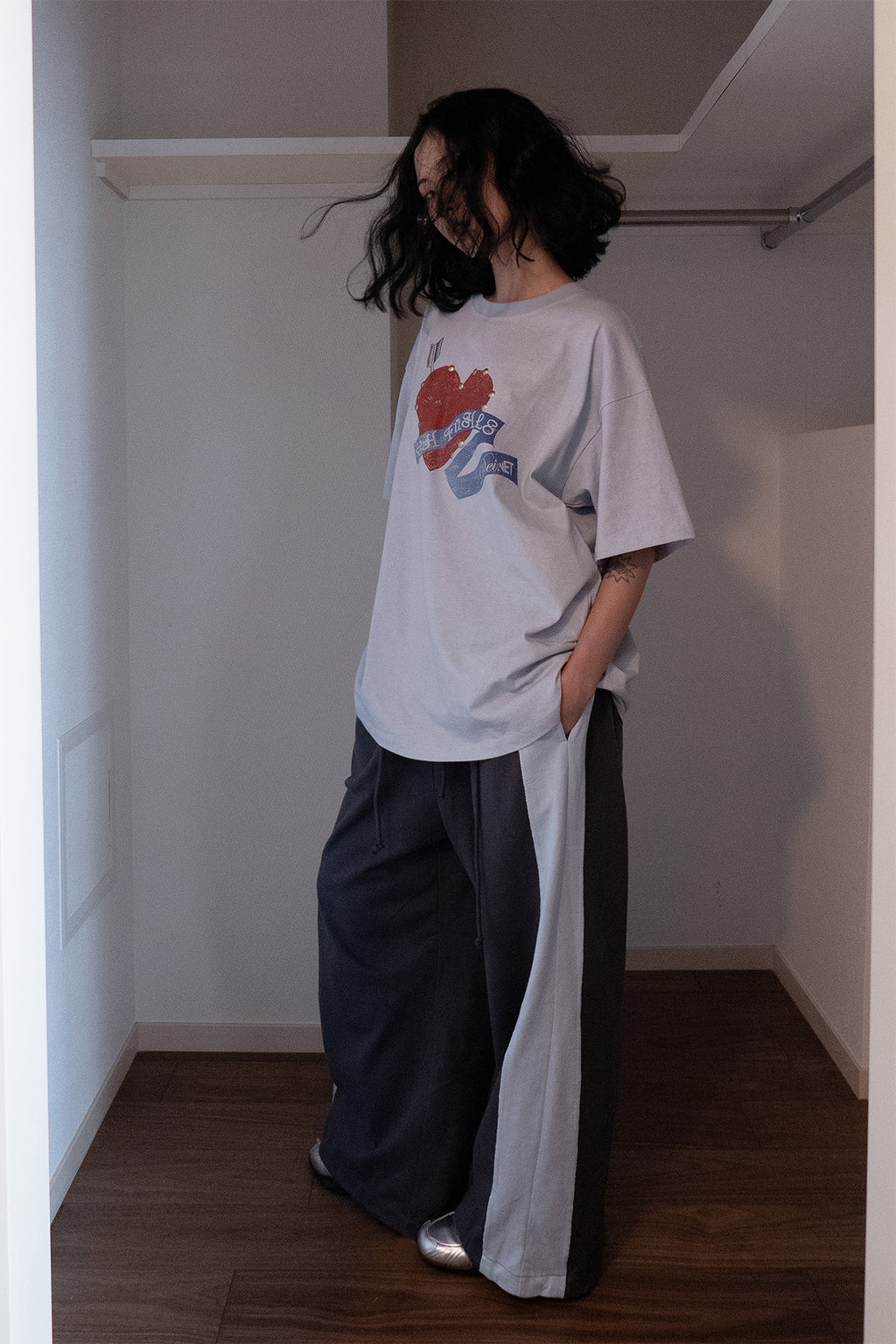Deinet - Contrast Sweat Pants (Charcoal) product image 7 | TRAB K-Fashion Australia