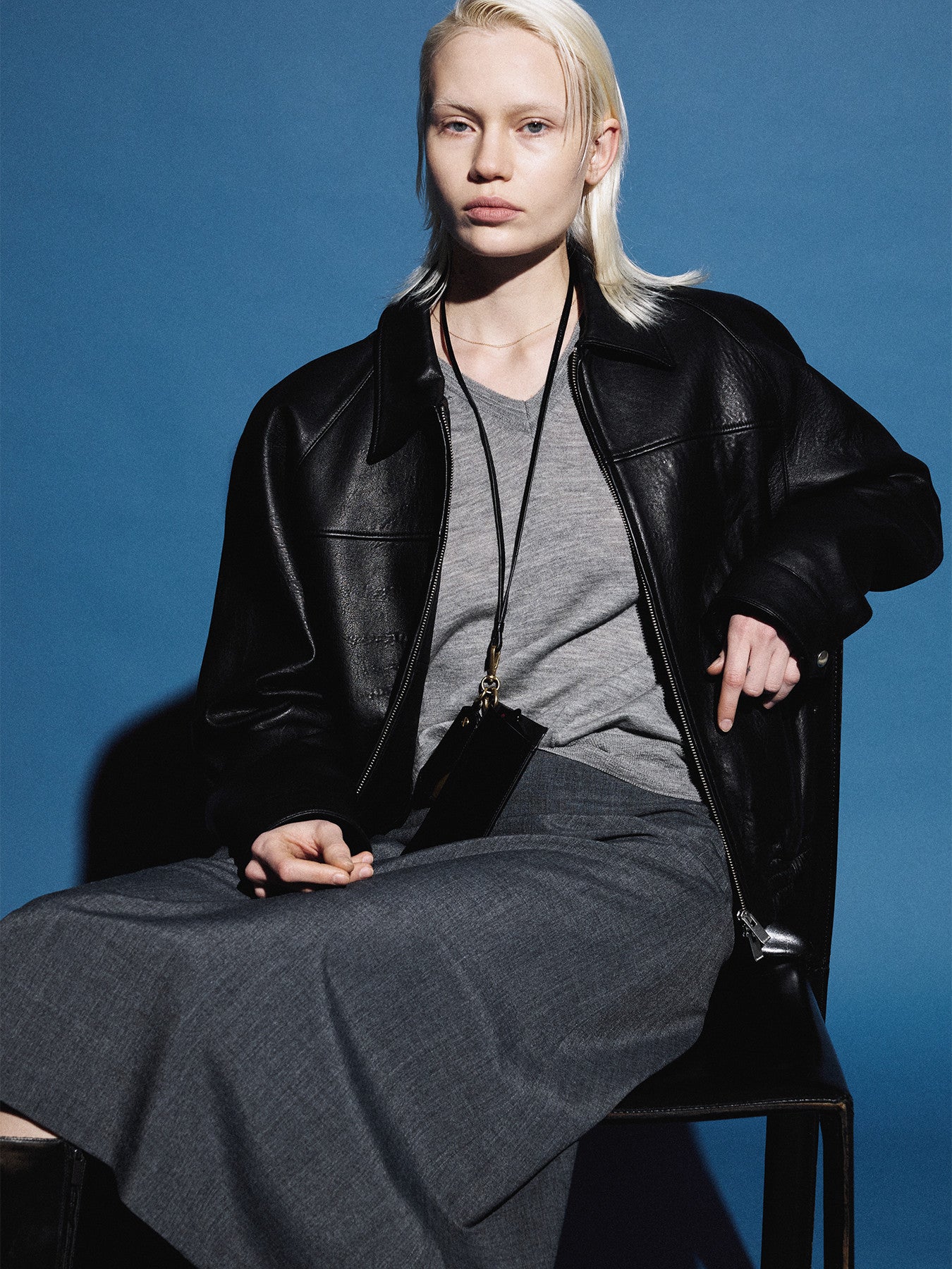 Tonywack - Vintage Lamb Leather Bomber Jacket (Black) product image 5 | TRAB K-Fashion Australia