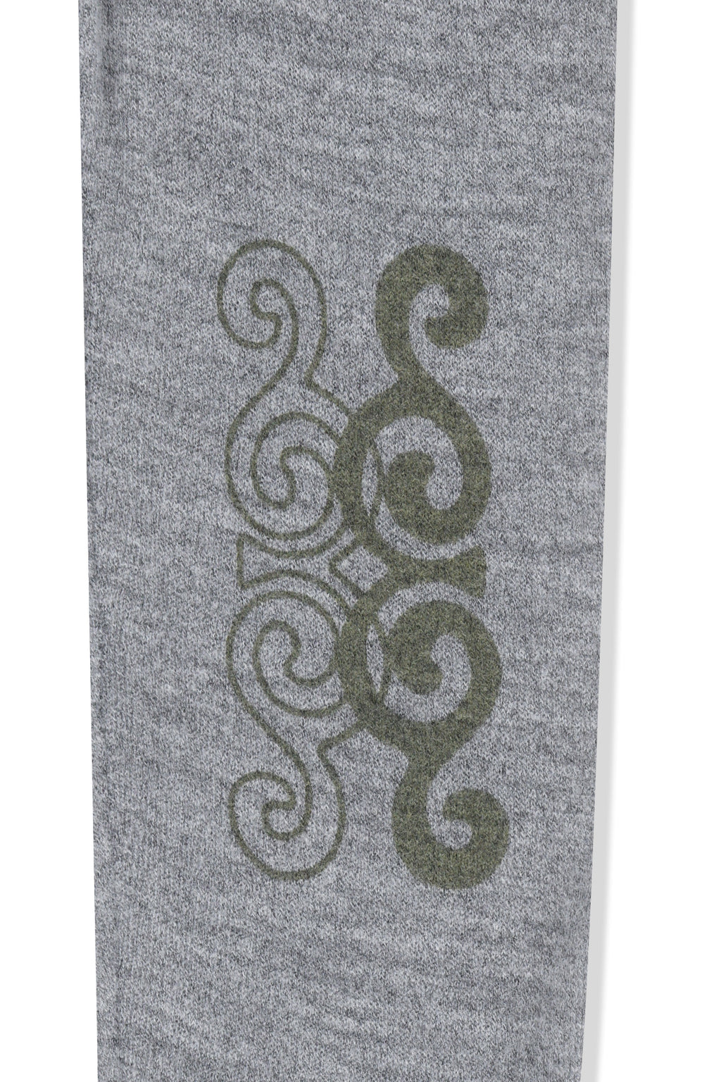 Matin Kim - Matin Sleeve Graphic Sheer Knit Pullover (Grey) product image 5 | TRAB K-Fashion Australia