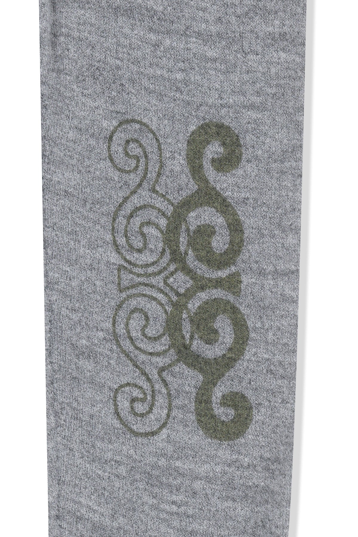 Matin Kim - Matin Sleeve Graphic Sheer Knit Pullover (Grey) product image 5 | TRAB K-Fashion Australia