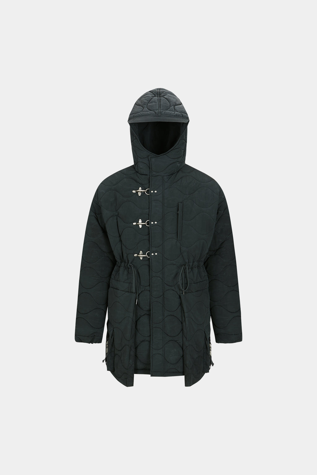 Andersson Bell - Lace-Up Fishtail Parka (Asphalt) product image 8 | TRAB K-Fashion Australia