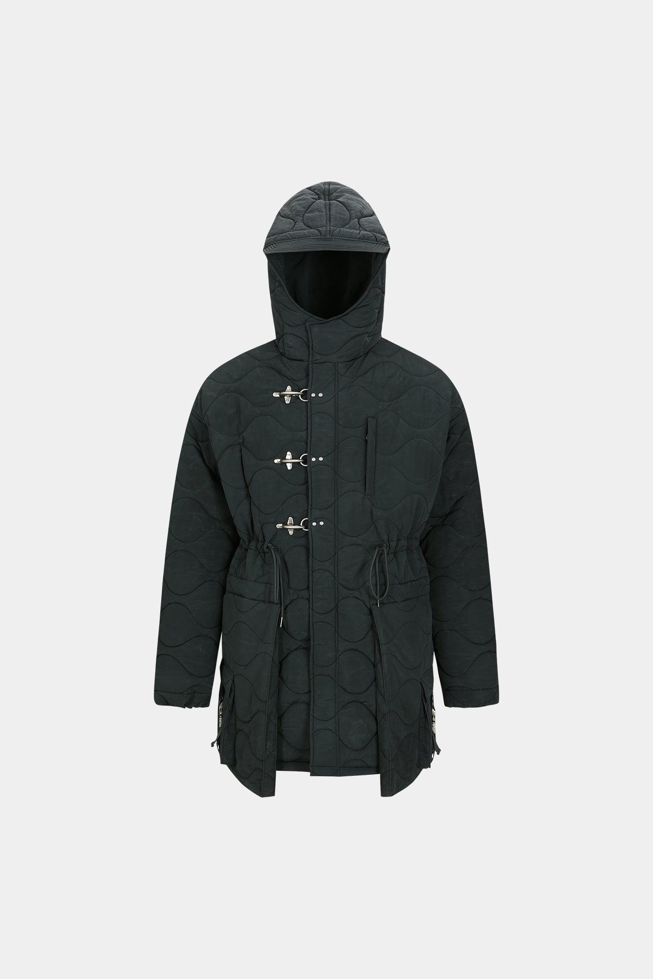 Andersson Bell - Lace-Up Fishtail Parka (Asphalt) product image 8 | TRAB K-Fashion Australia