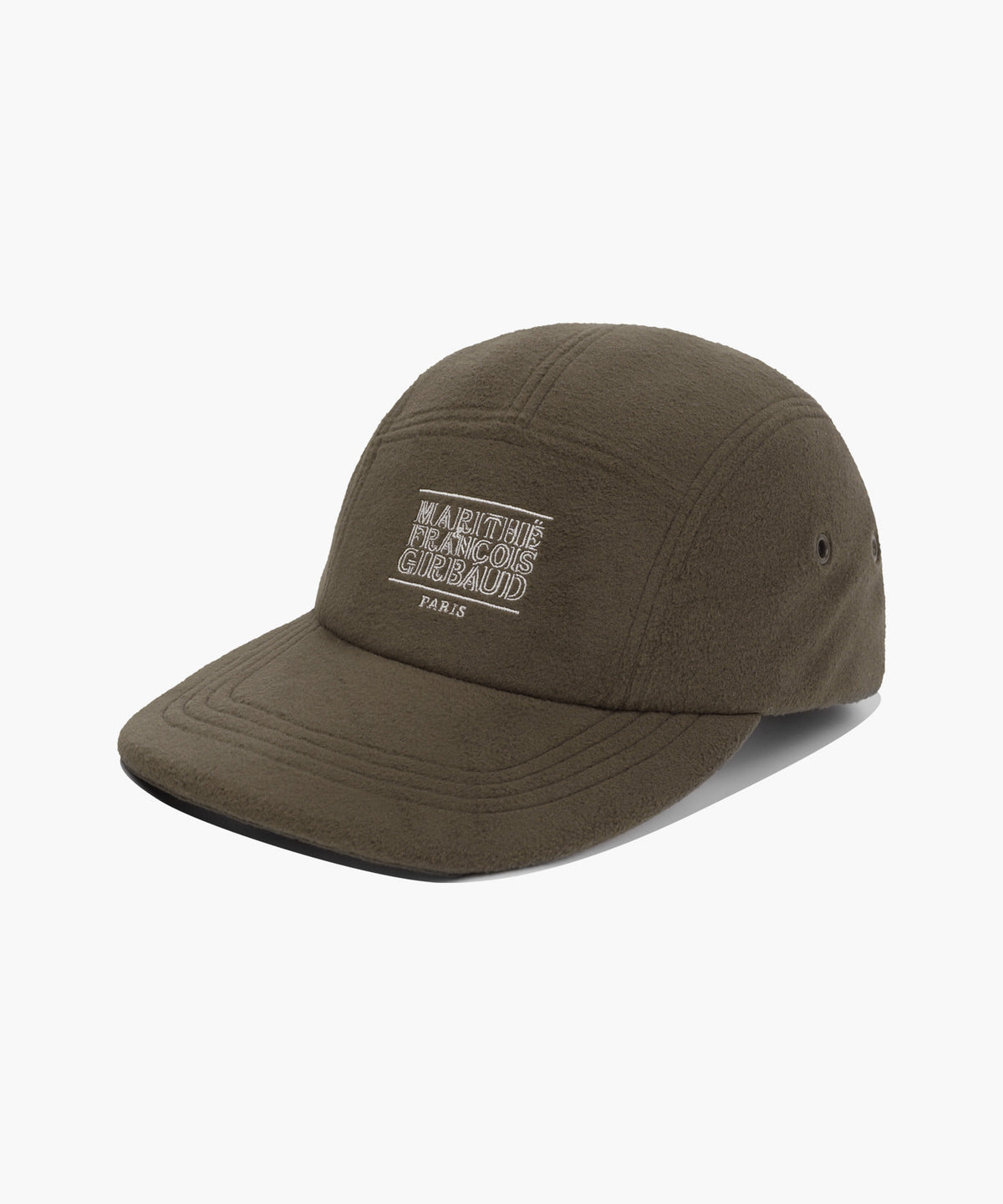 Marithe & Francois Girbaud - Outline Classic Logo Fleece Camp Cap (Brown) product image 1 | TRAB K-Fashion Australia