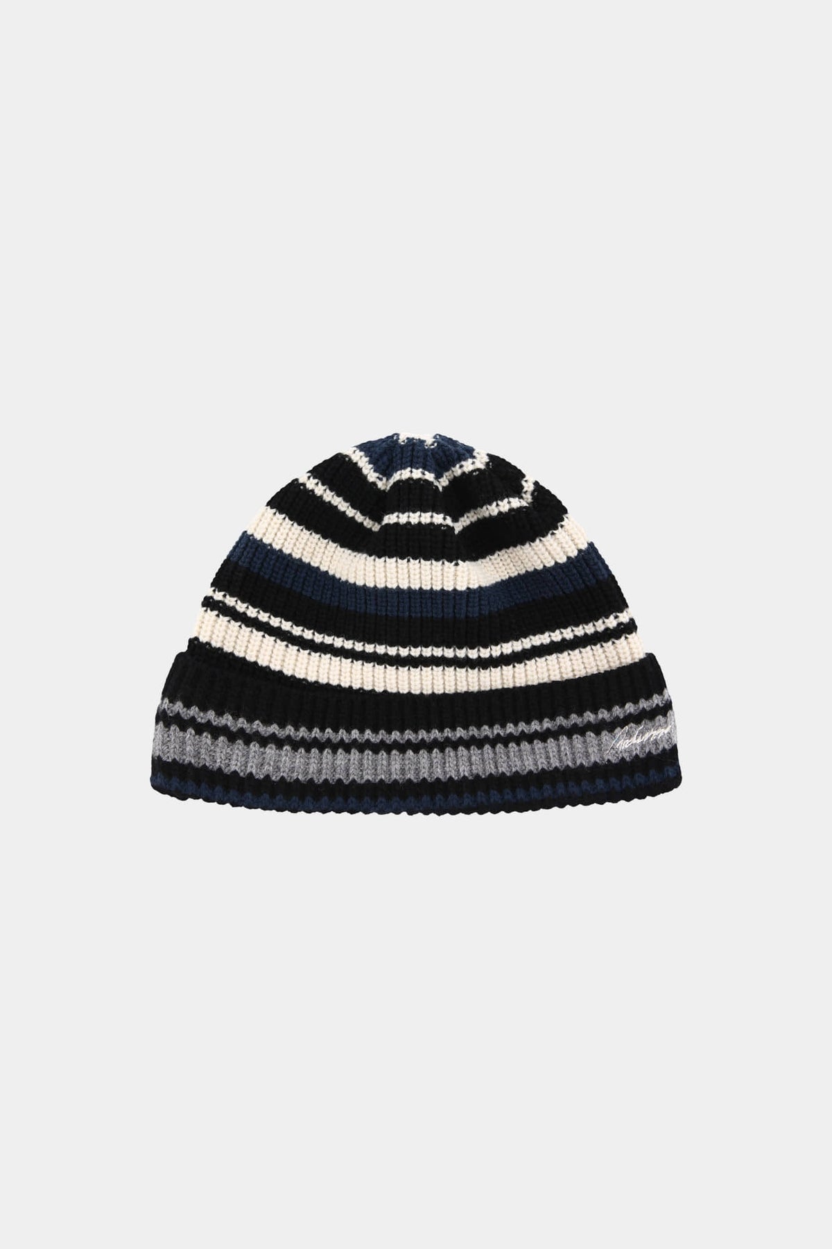 Andersson Bell - Unisex Multi Stripe Beanie (Black/Ecru) product image 5 | TRAB K-Fashion Australia