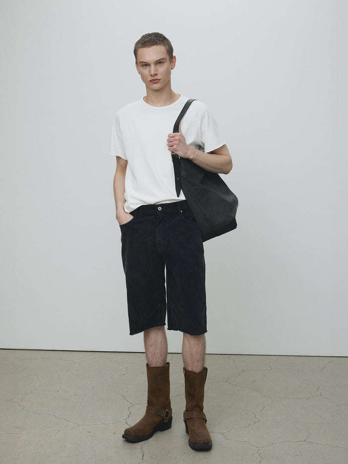 Tonywack - Raw Edge Washed T-Shirt (Off White) product image 4 | TRAB K-Fashion Australia