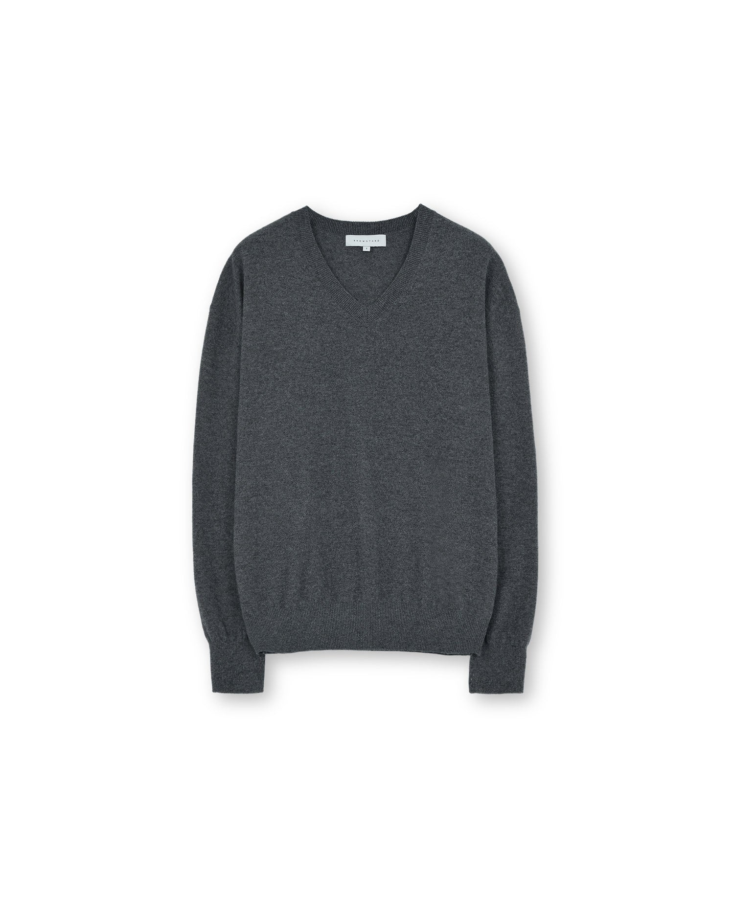 Brownyard - Extra Super Fine V Neck Knit (Charcoal) product image 4 | TRAB K-Fashion Australia