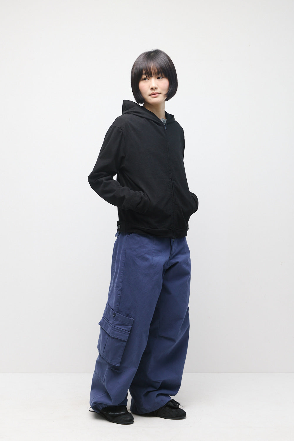 Hatchingroom - Rough Hoodie Slub (Black) product image 8 | TRAB K-Fashion Australia