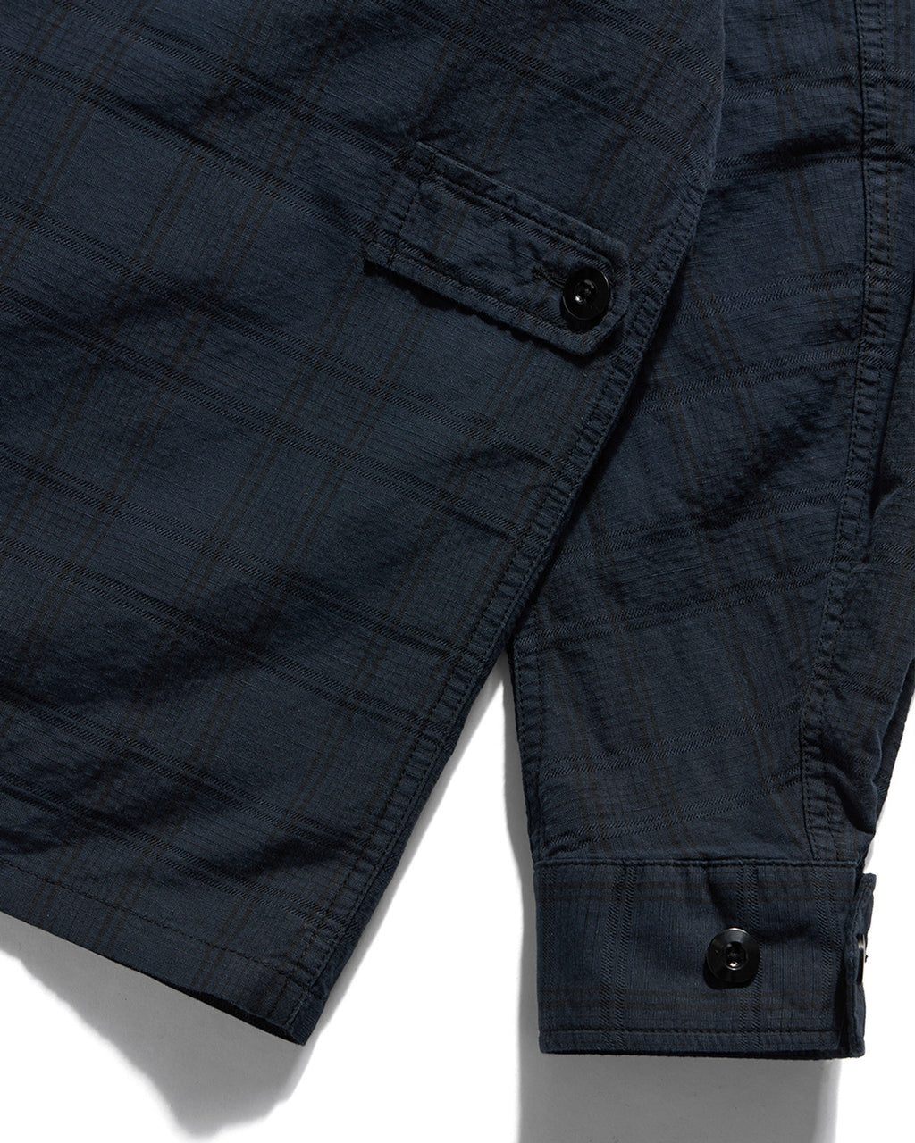Eastlogue - Jungle Fatigue Jacket (Navy Linen Check) product image 9 | TRAB K-Fashion Australia