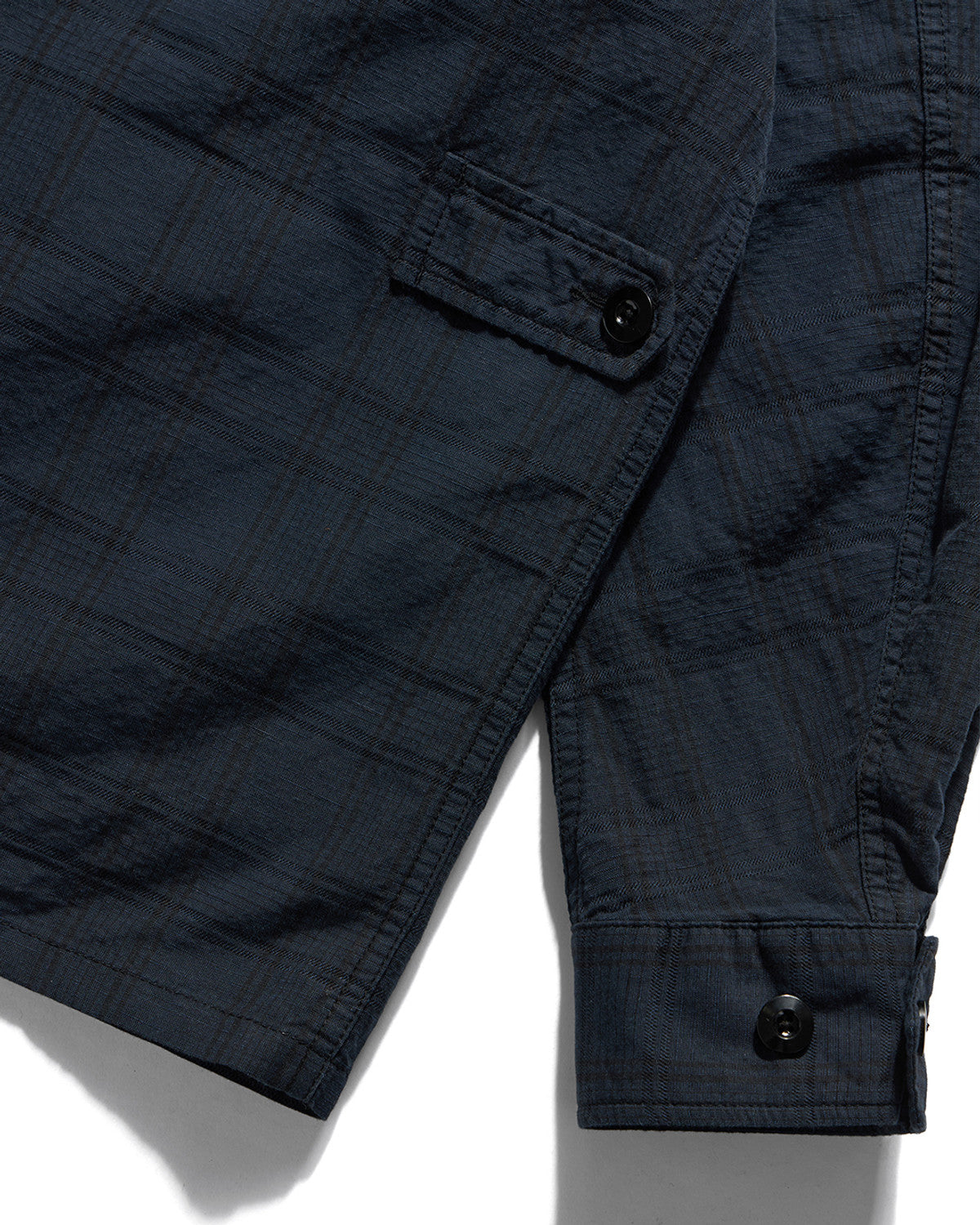 Eastlogue - Jungle Fatigue Jacket (Navy Linen Check) product image 9 | TRAB K-Fashion Australia